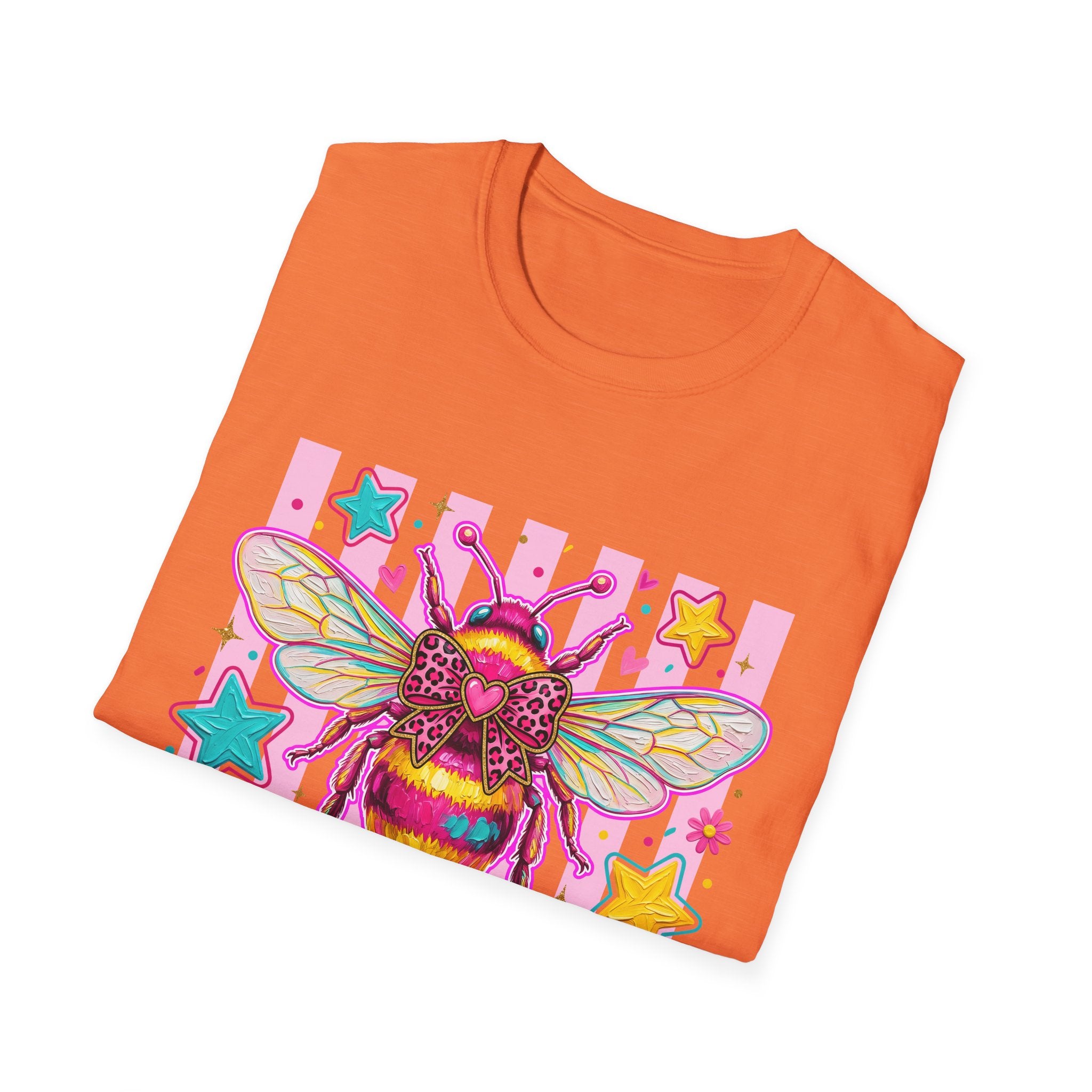 Kind Bee T-Shirt — Colorful Cute Bee Graphic Tee for Women & Teens