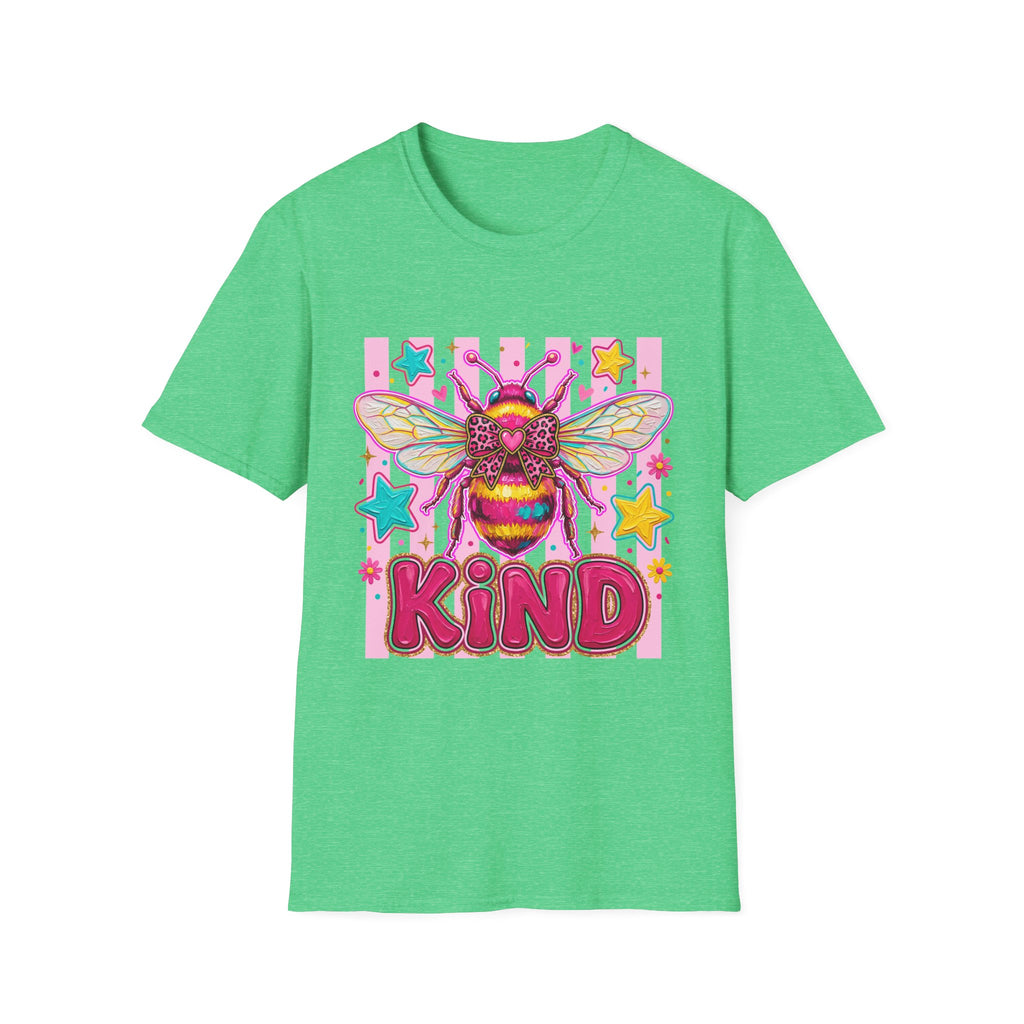 Kind Bee T-Shirt — Colorful Cute Bee Graphic Tee for Women & Teens