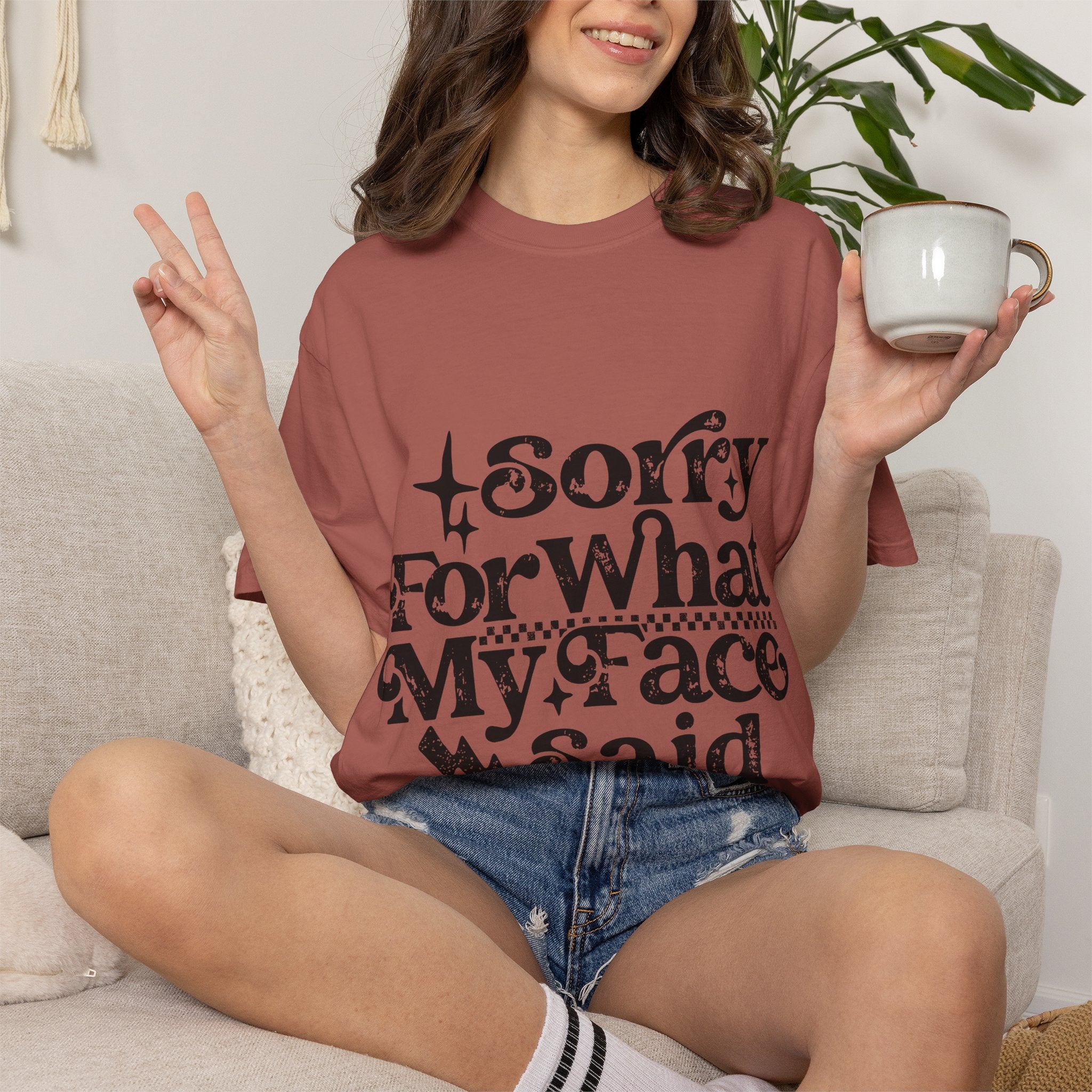 Sorry For What My Face Said T-Shirt