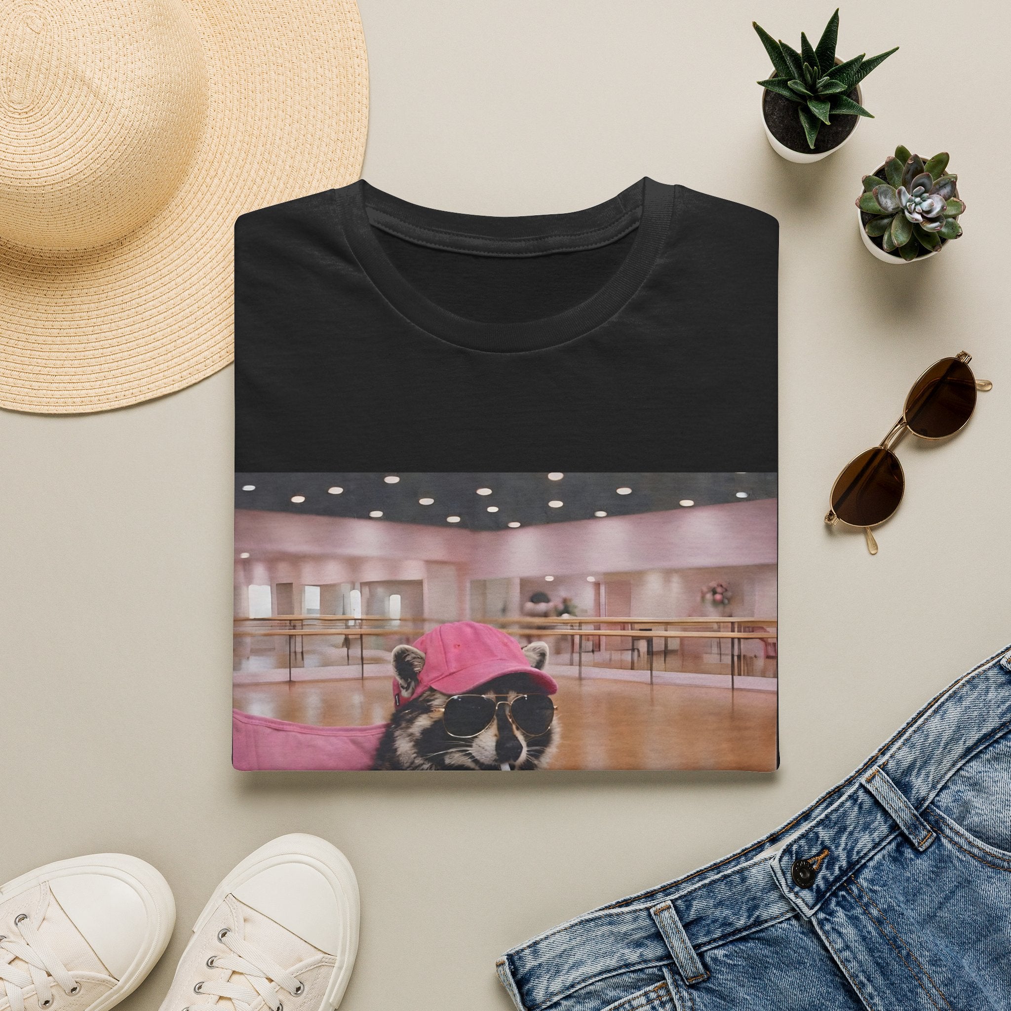 T-Shirt — Cute Dance Mom Graphic Tee ("I Live Here Now")