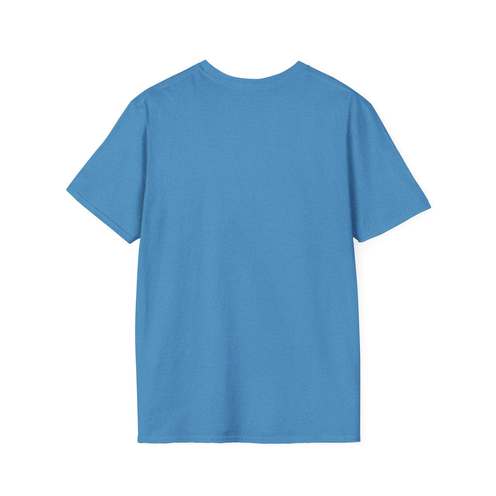 Fueled By Coffee And Anxiety T-Shirt — Retro Pink & Blue Checker Graphic