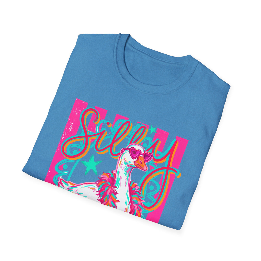 Silly Goose T-Shirt – Playful Retro Pink Graphic Tee