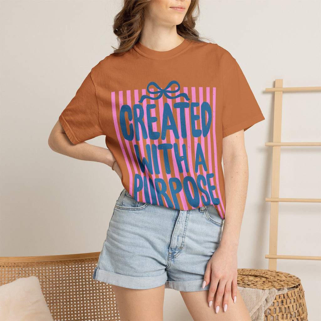 Created With a Purpose T-Shirt — Inspirational Graphic Tee