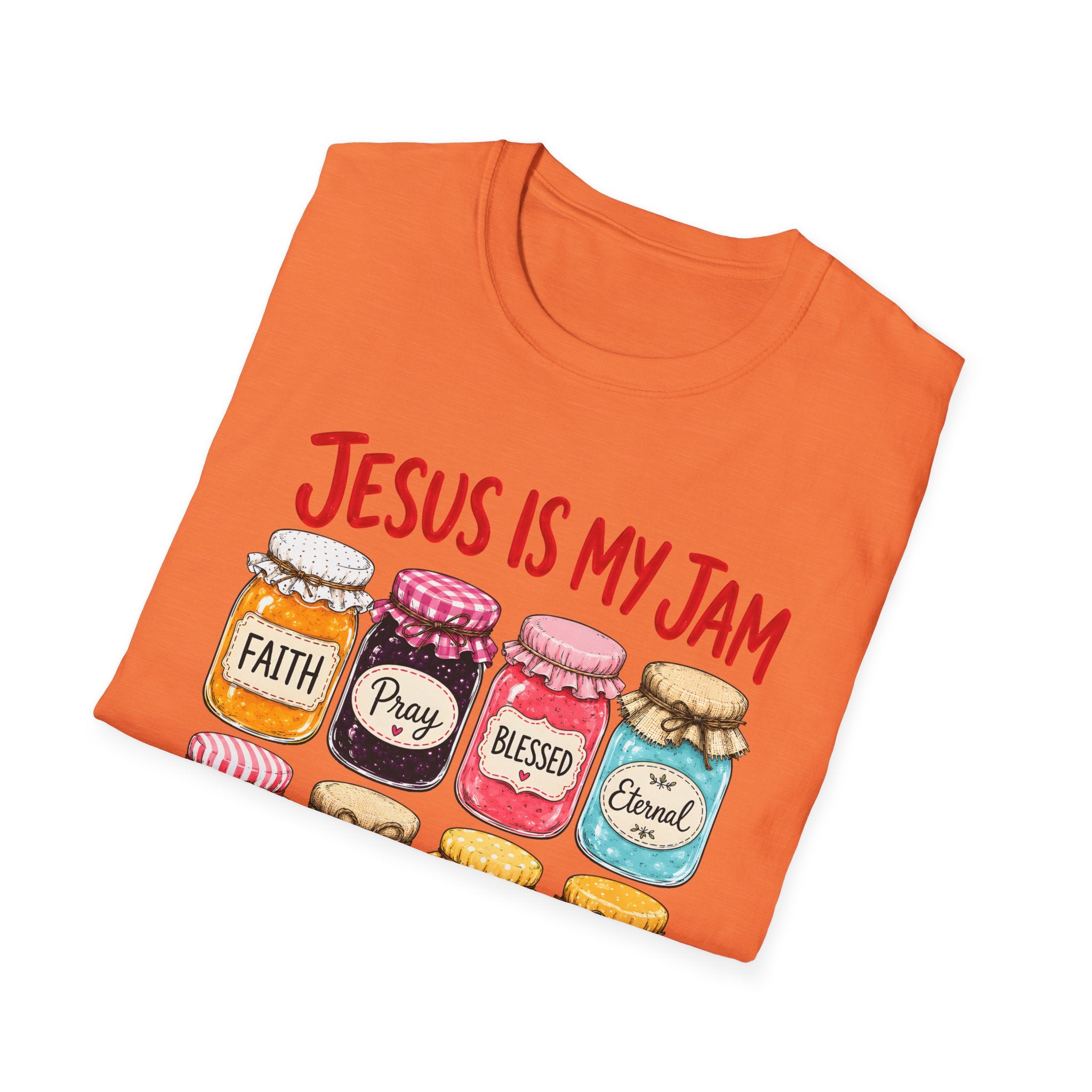 Jesus Is My Jam T-Shirt — Faith & Blessed Jam Jar Graphic Christian Tee