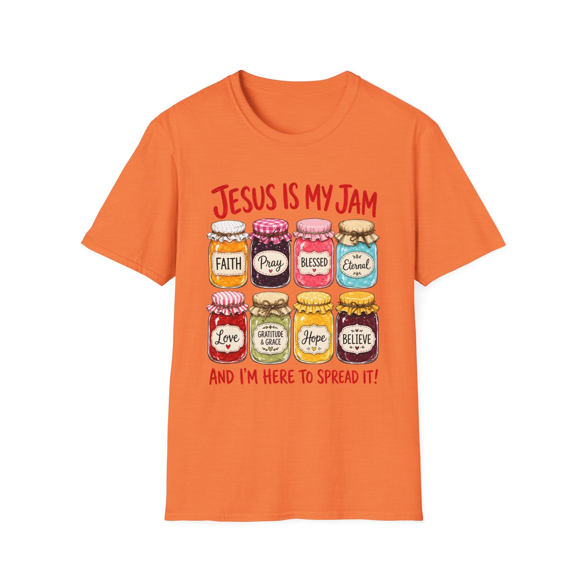 Jesus Is My Jam T-Shirt — Faith & Blessed Jam Jar Graphic Christian Tee