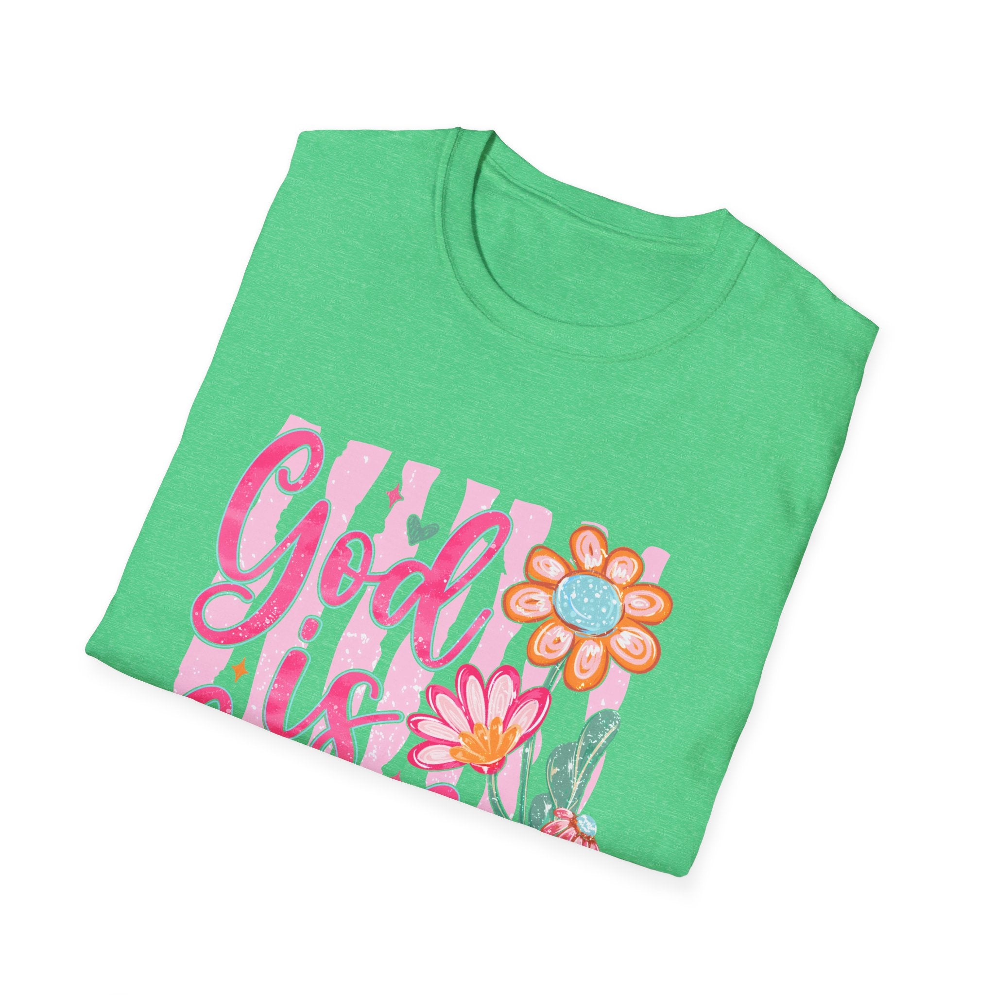 God Is Good Floral T‑Shirt — Inspirational Christian Tee
