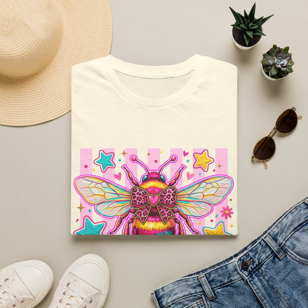 Kind Bee T-Shirt — Colorful Cute Bee Graphic Tee for Women & Teens
