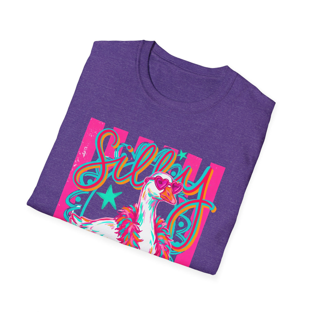 Silly Goose T-Shirt – Playful Retro Pink Graphic Tee