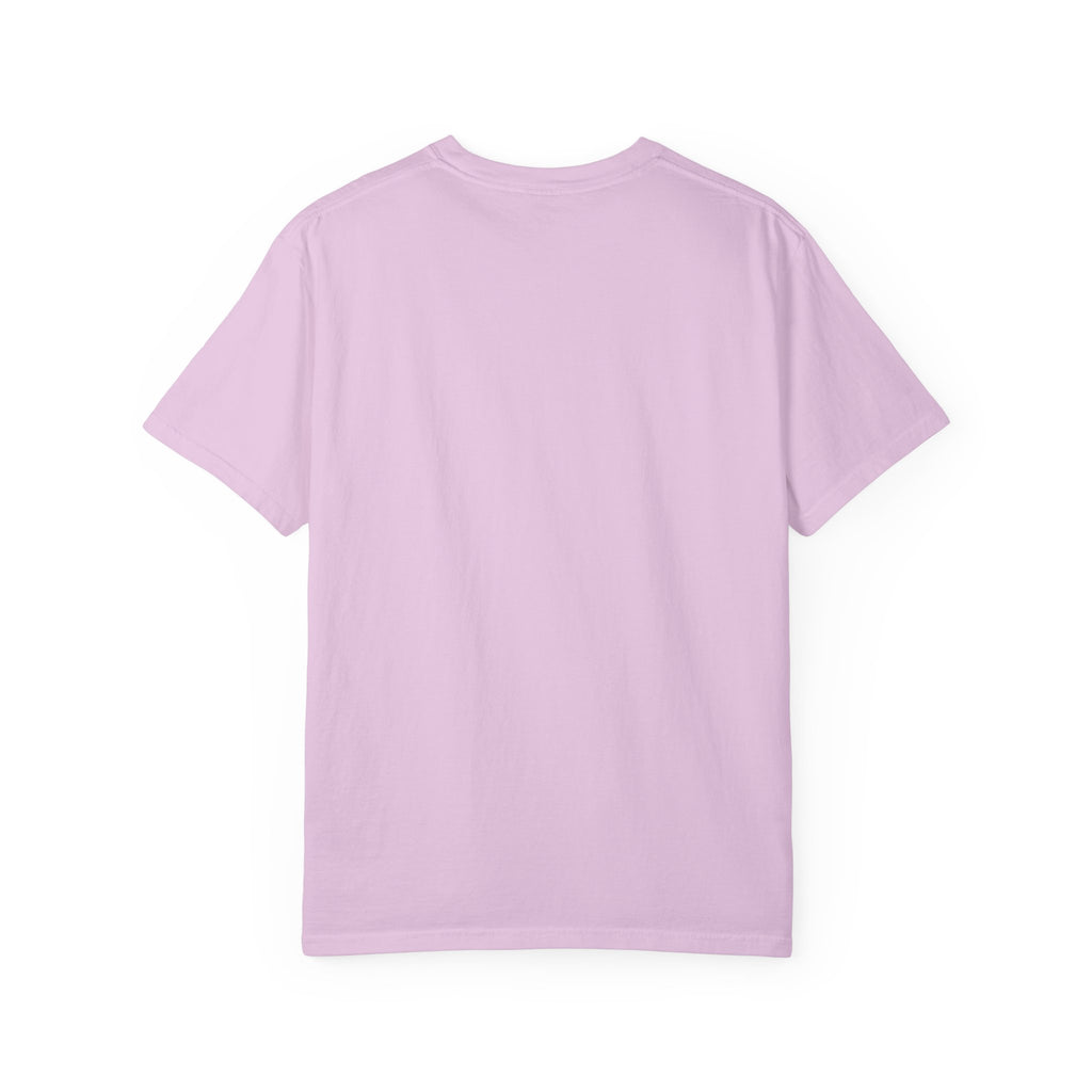 T-Shirt — "Sorry For What My Face Said" Graphic Tee (Pink & Blue Stripes)