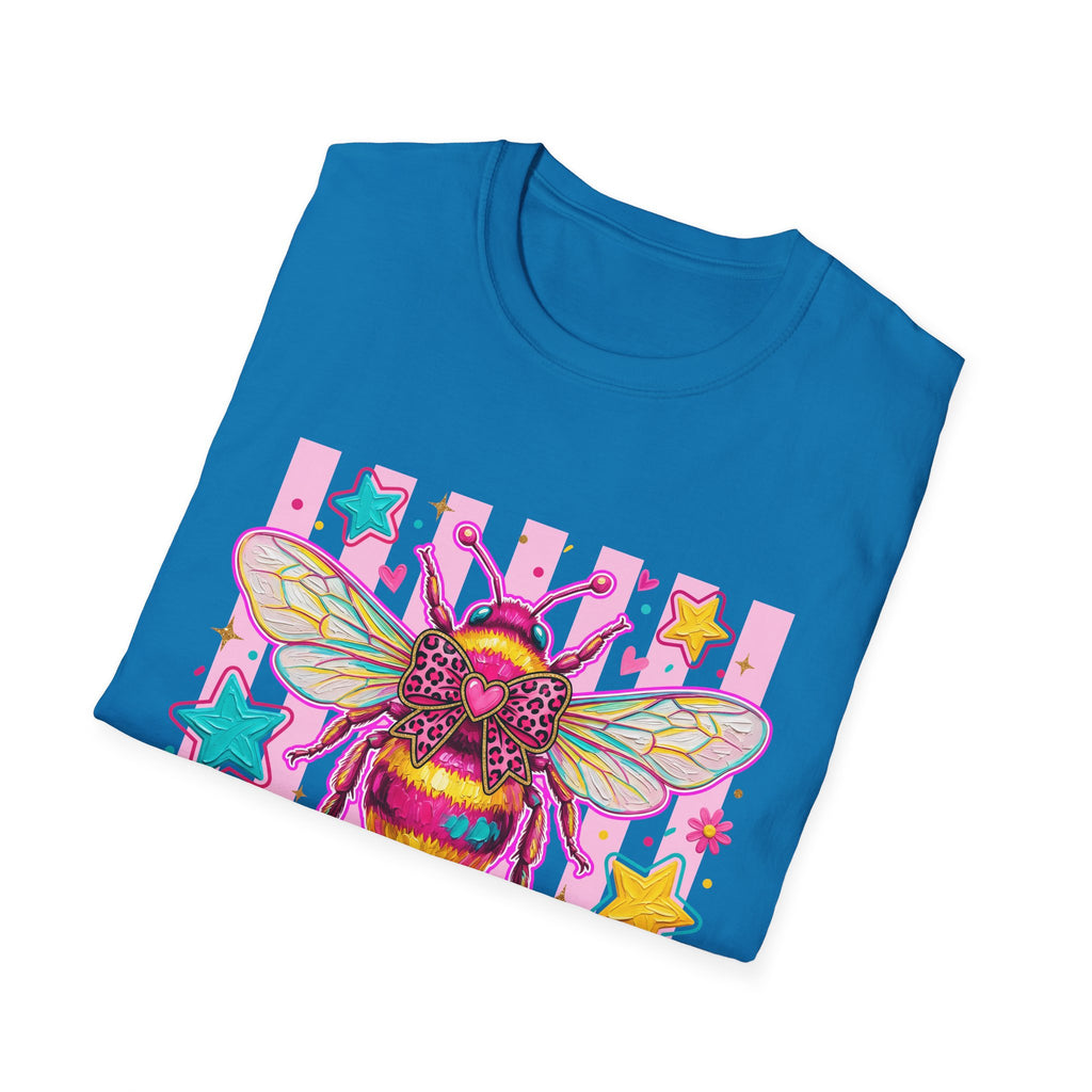 Kind Bee T-Shirt — Colorful Cute Bee Graphic Tee for Women & Teens