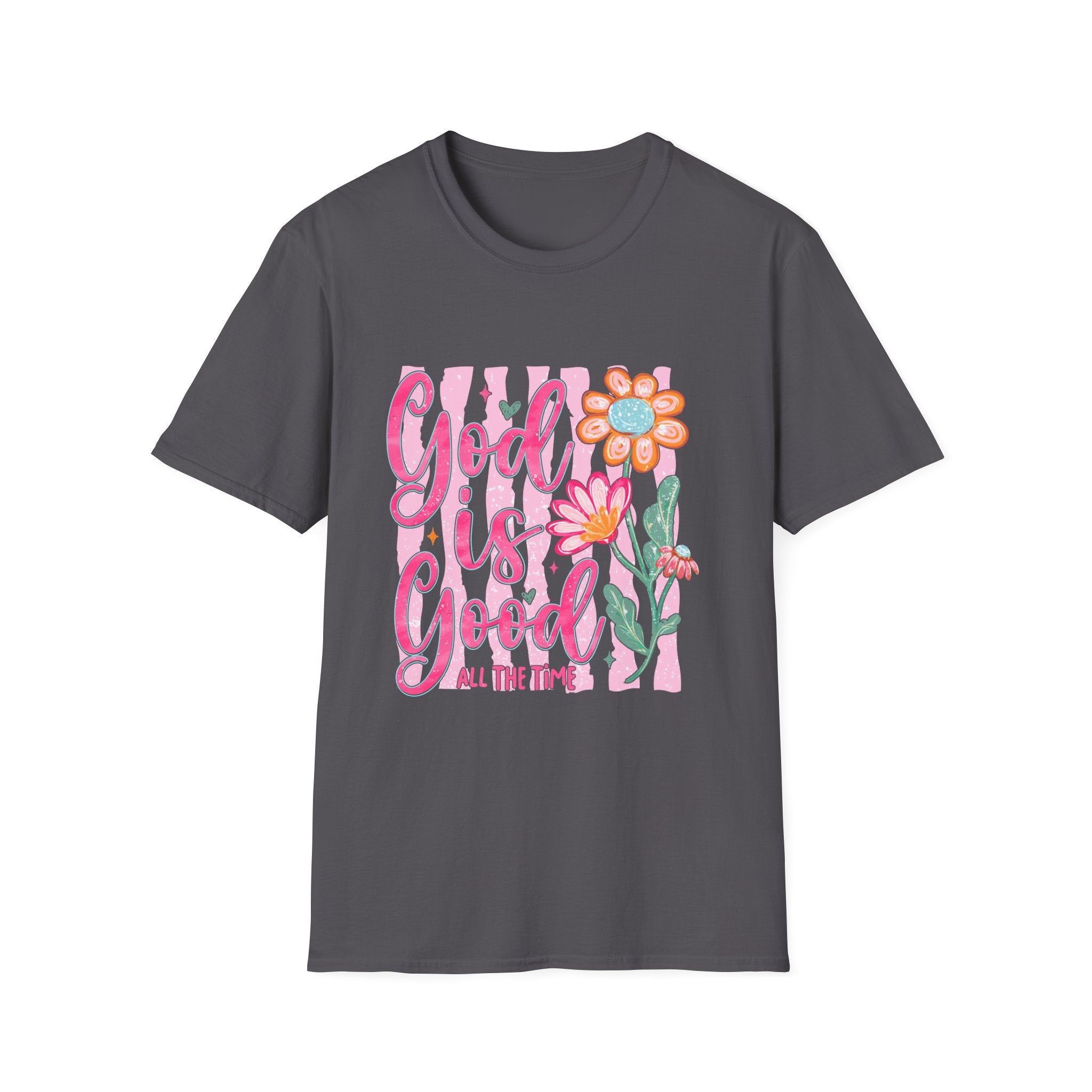God Is Good Floral T‑Shirt — Inspirational Christian Tee
