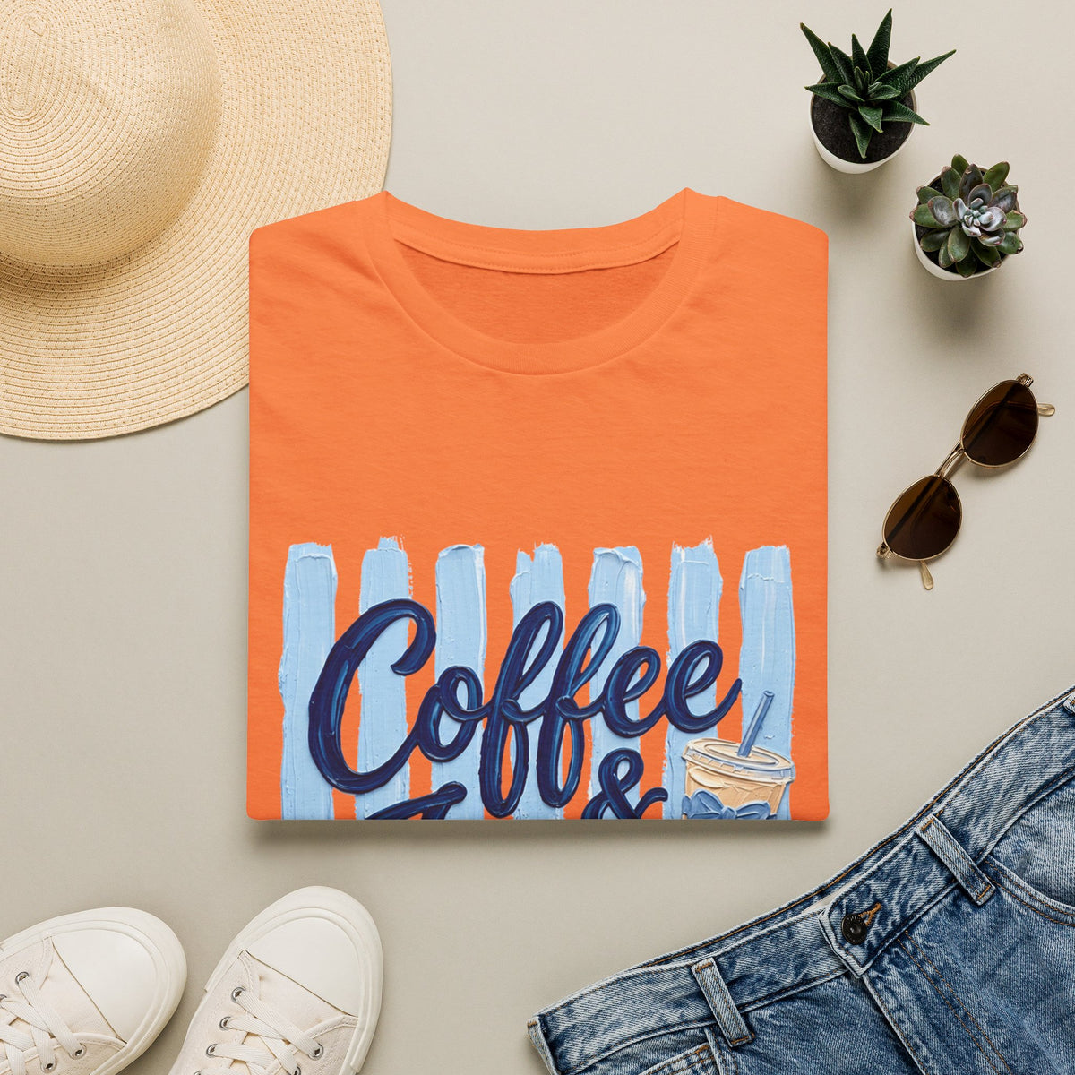 "Coffee & Jesus" Casual Graphic Tee
