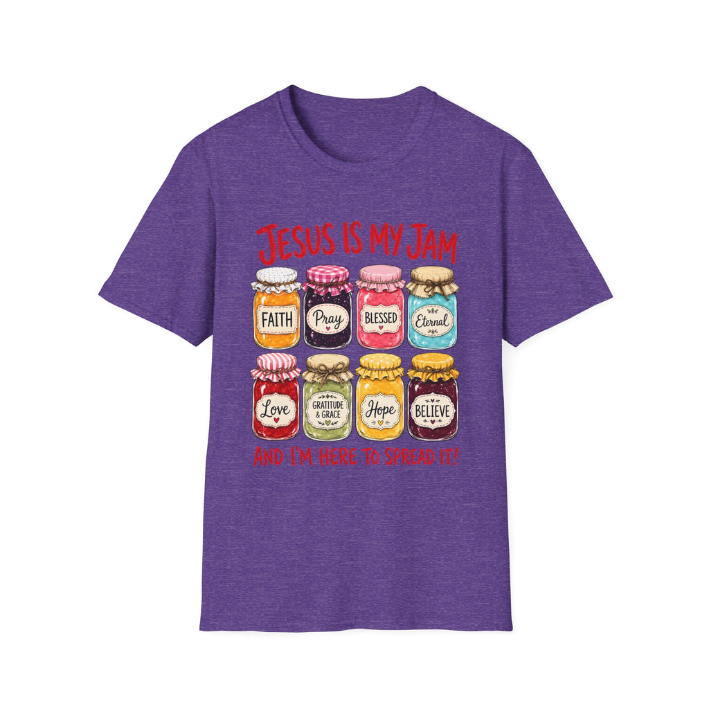 Jesus Is My Jam T-Shirt — Faith & Blessed Jam Jar Graphic Christian Tee
