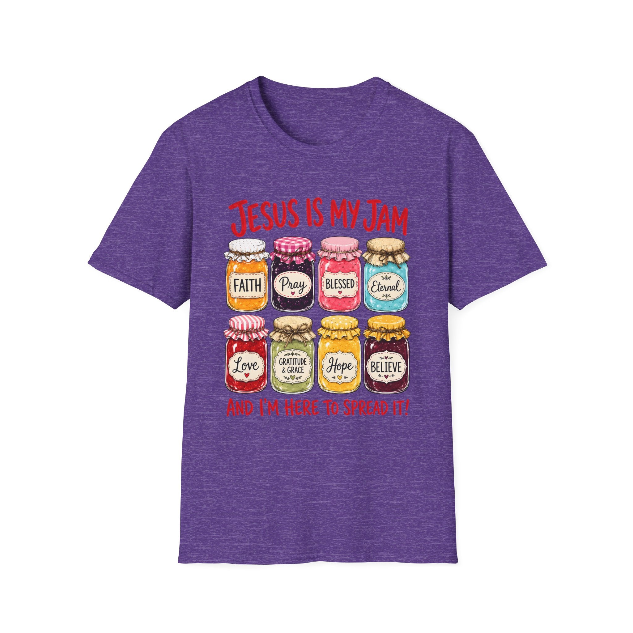 Jesus Is My Jam T-Shirt — Faith & Blessed Jam Jar Graphic Christian Tee
