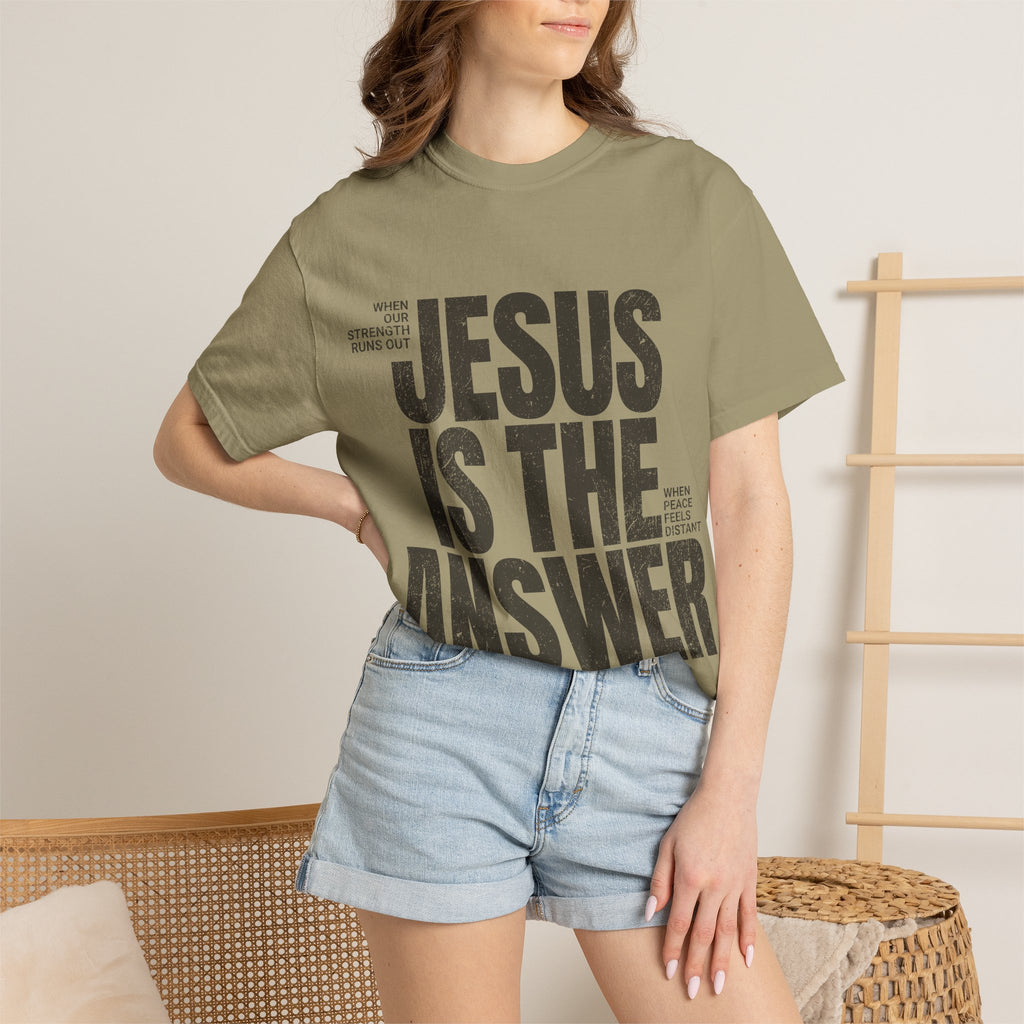 Jesus Is The Answer T-Shirt — Christian Faith Graphic Tee