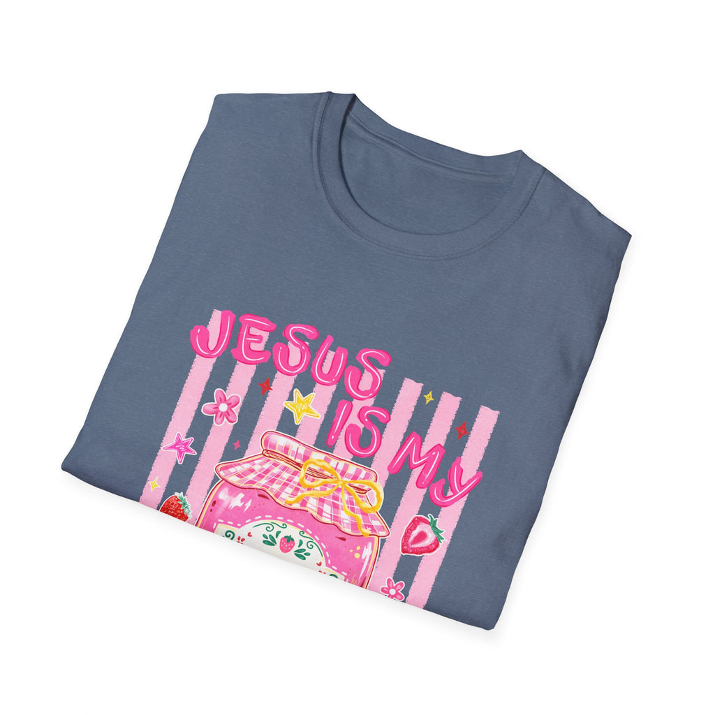 Jesus Is My Jam T‑Shirt — Cute Pink Faith Graphic Tee