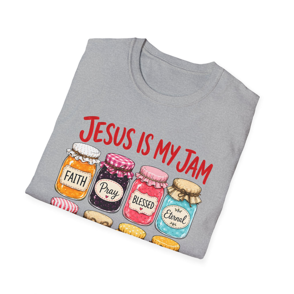 Jesus Is My Jam T-Shirt — Faith & Blessed Jam Jar Graphic Christian Tee
