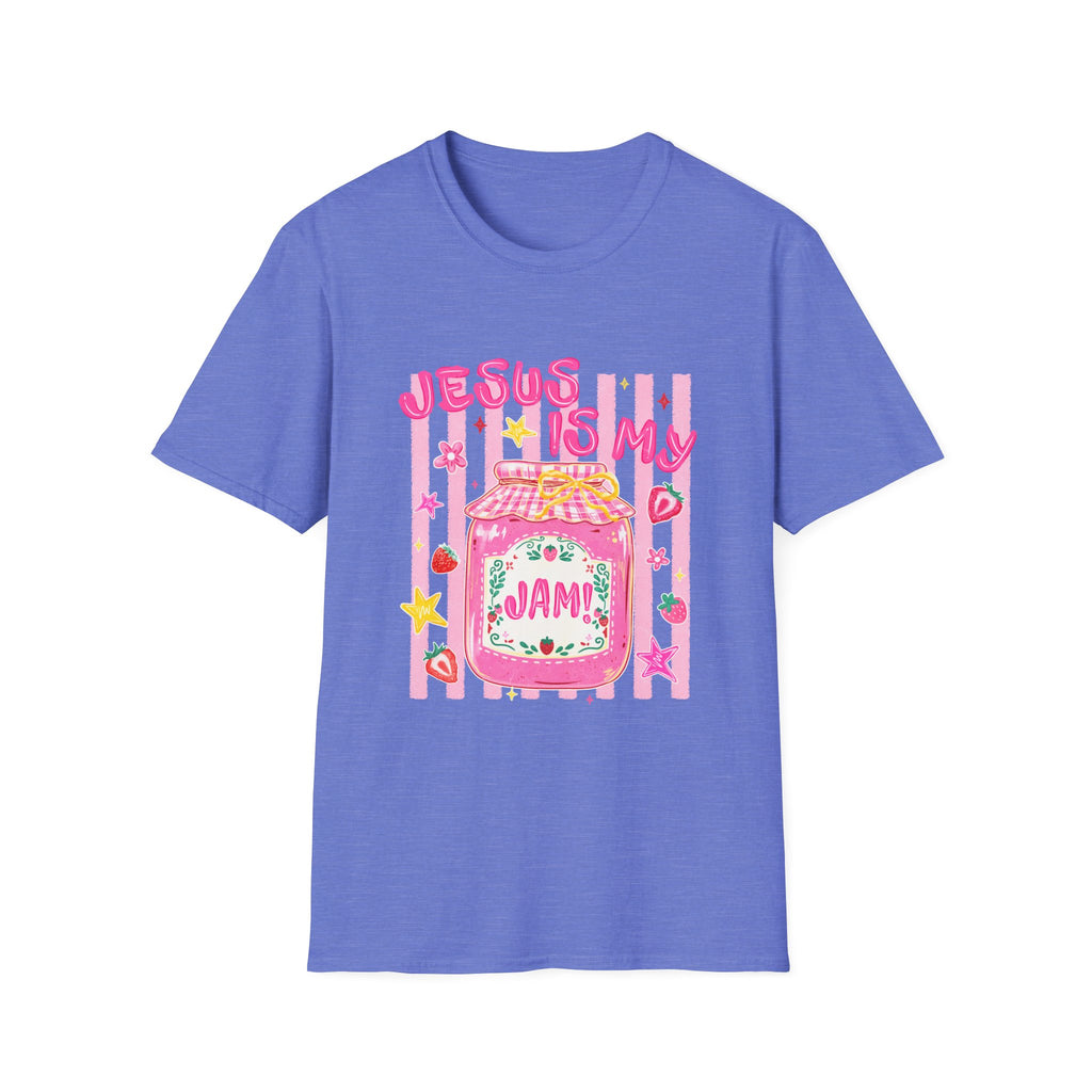 Jesus Is My Jam T‑Shirt — Cute Pink Faith Graphic Tee