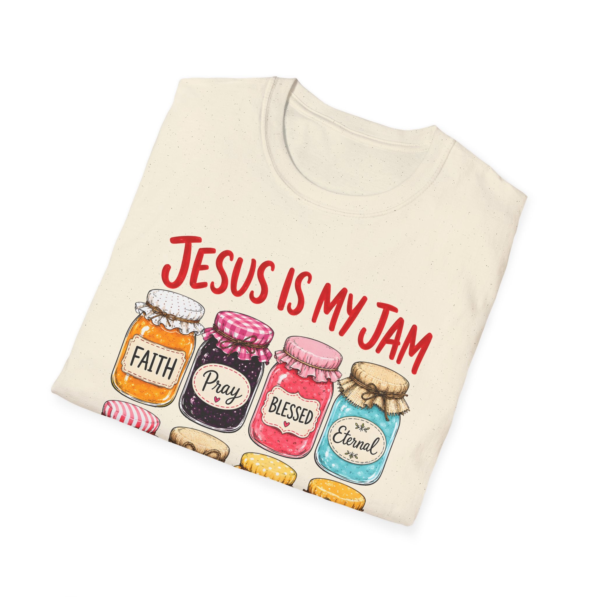 Jesus Is My Jam T-Shirt — Faith & Blessed Jam Jar Graphic Christian Tee