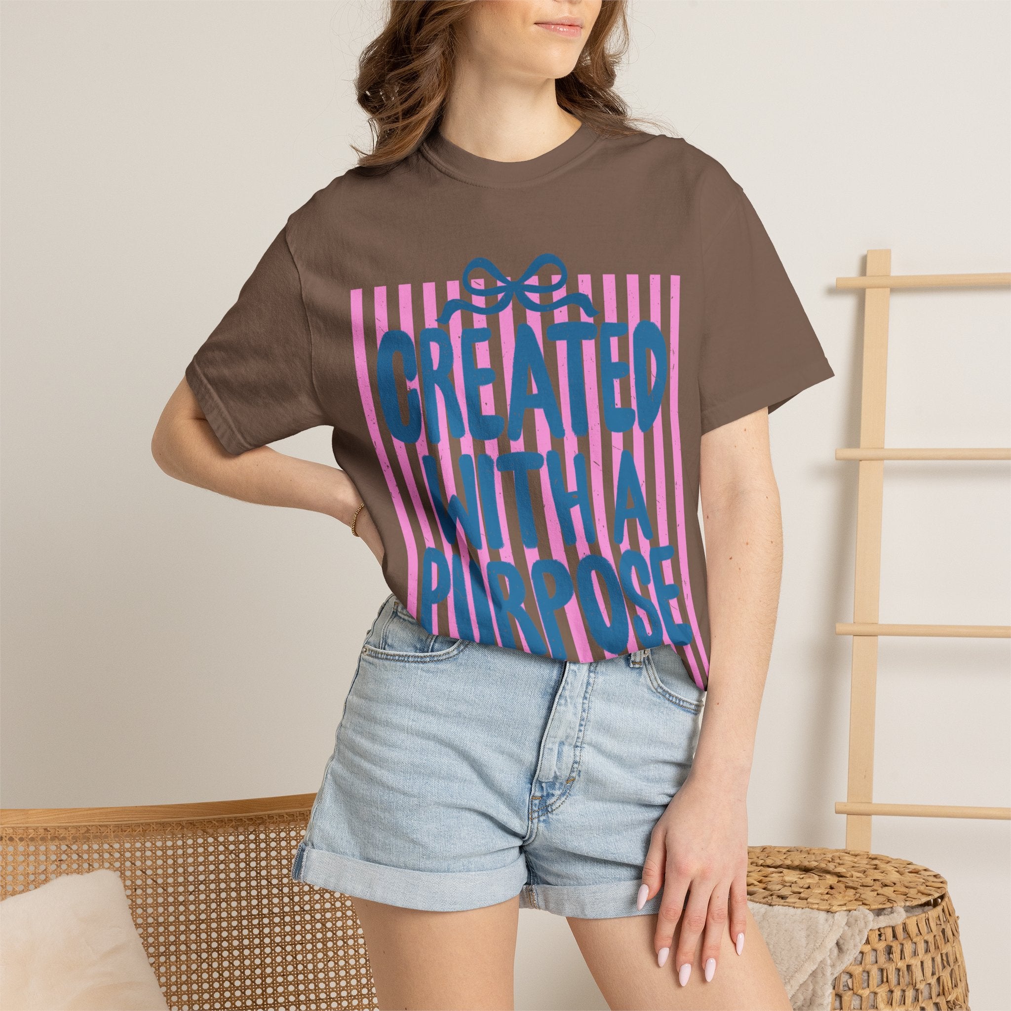 Created With a Purpose T-Shirt — Inspirational Graphic Tee