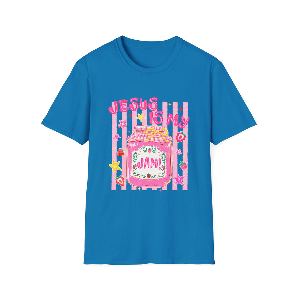 Jesus Is My Jam T‑Shirt — Cute Pink Faith Graphic Tee