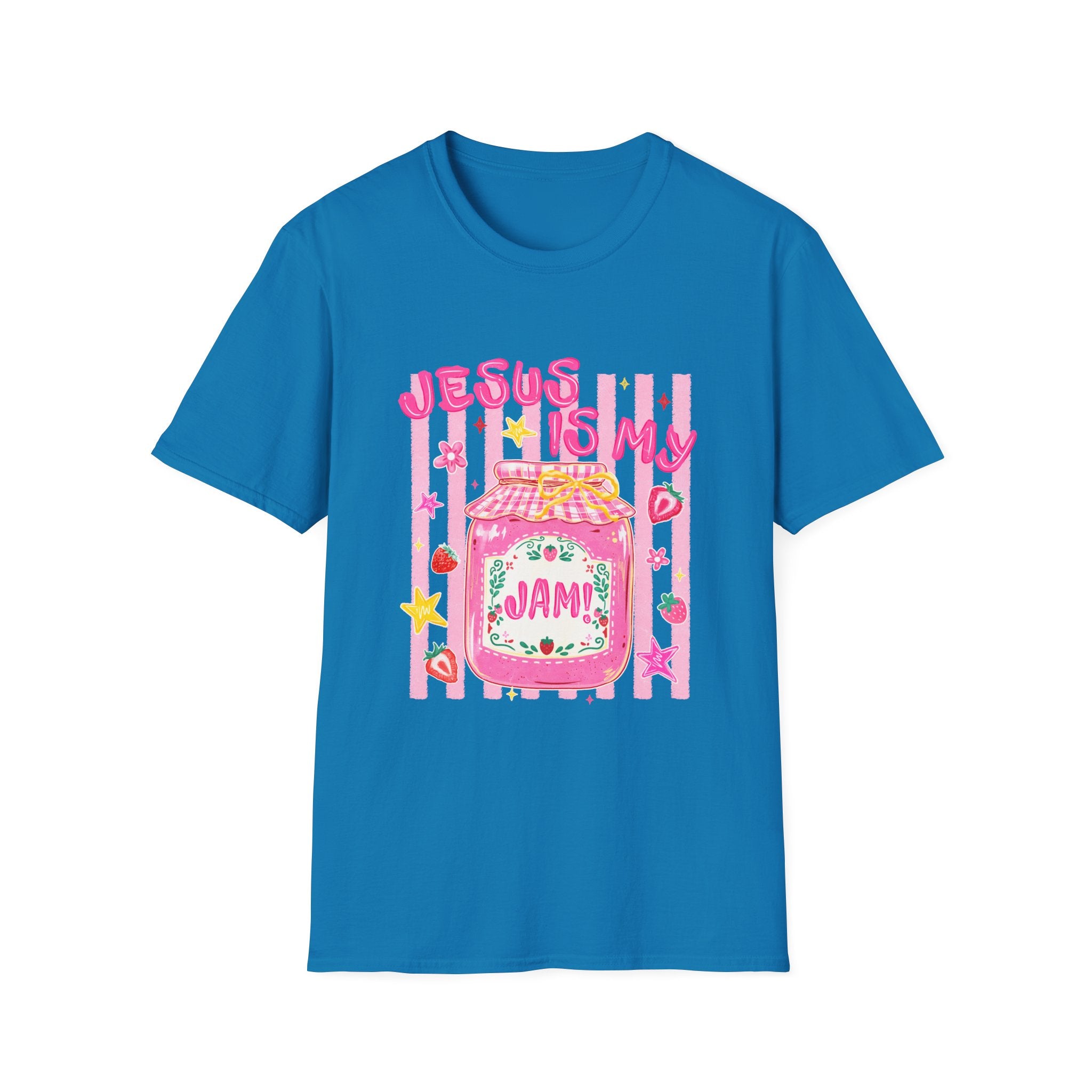 Jesus Is My Jam T‑Shirt — Cute Pink Faith Graphic Tee