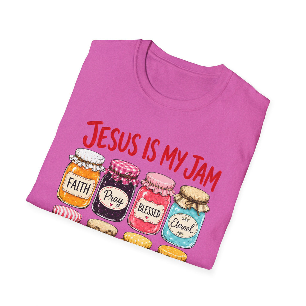 Jesus Is My Jam T-Shirt — Faith & Blessed Jam Jar Graphic Christian Tee