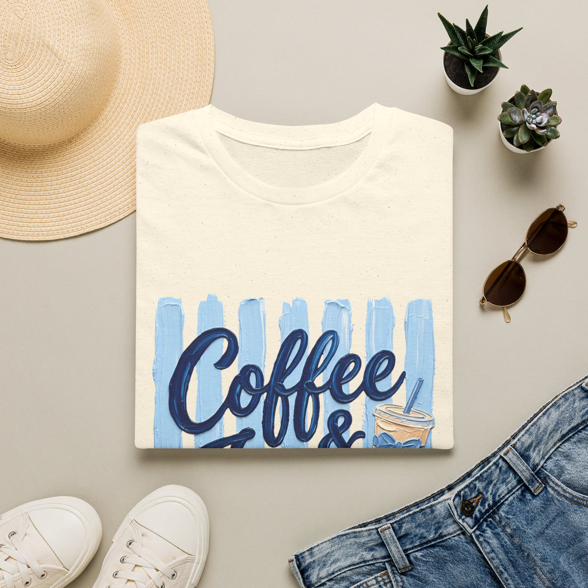 "Coffee & Jesus" Casual Graphic Tee