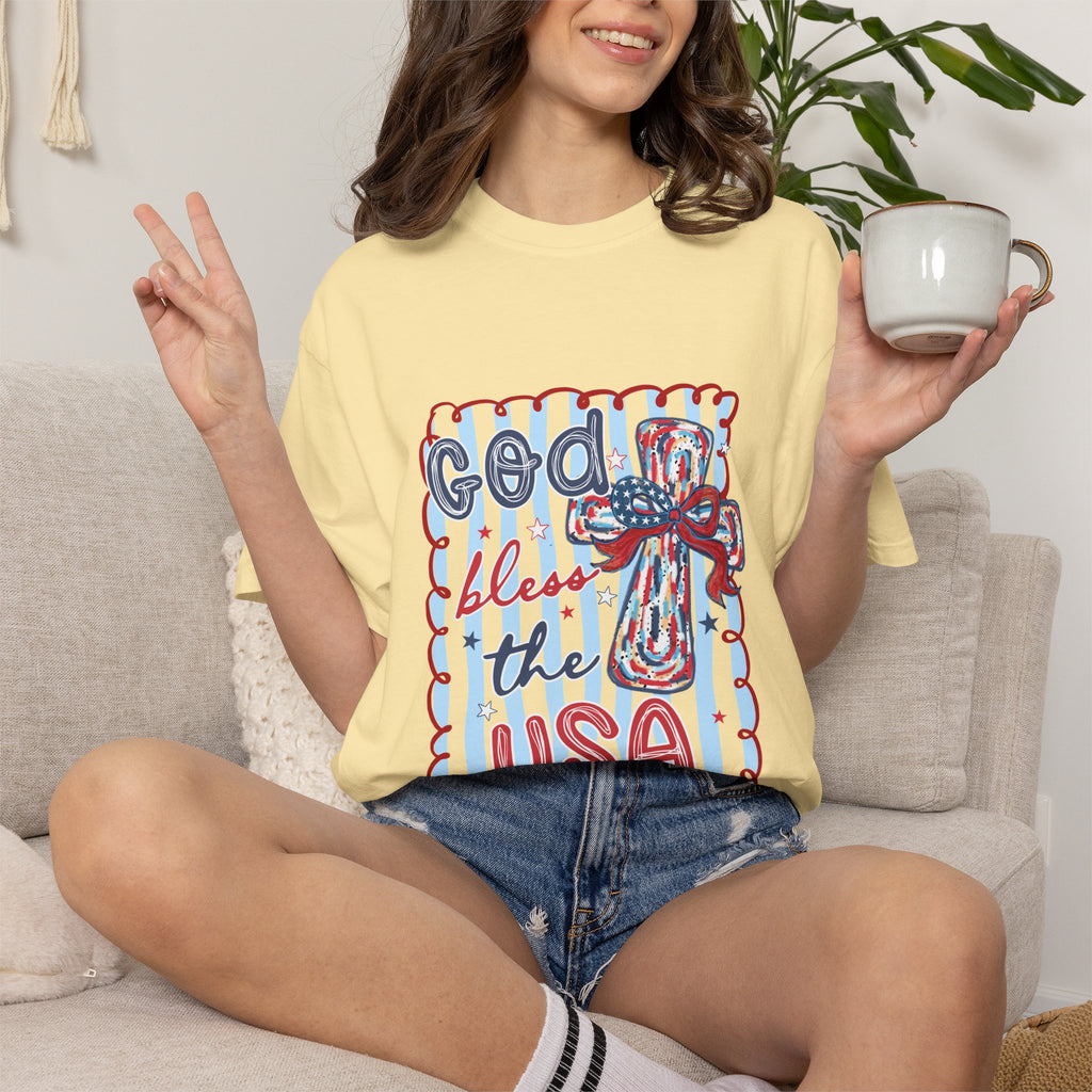 God Bless the USA Patriotic T-Shirt