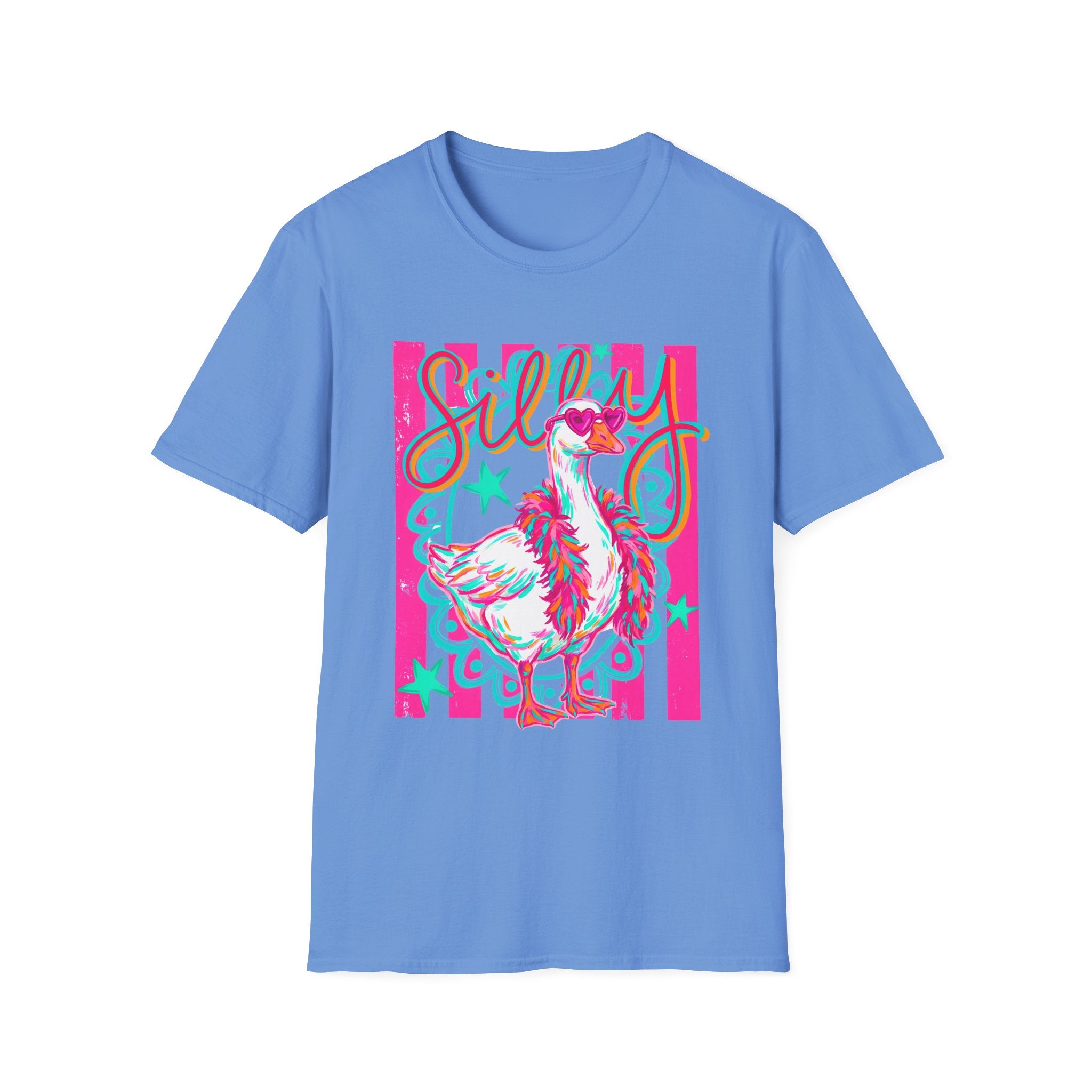 Silly Goose T-Shirt – Playful Retro Pink Graphic Tee