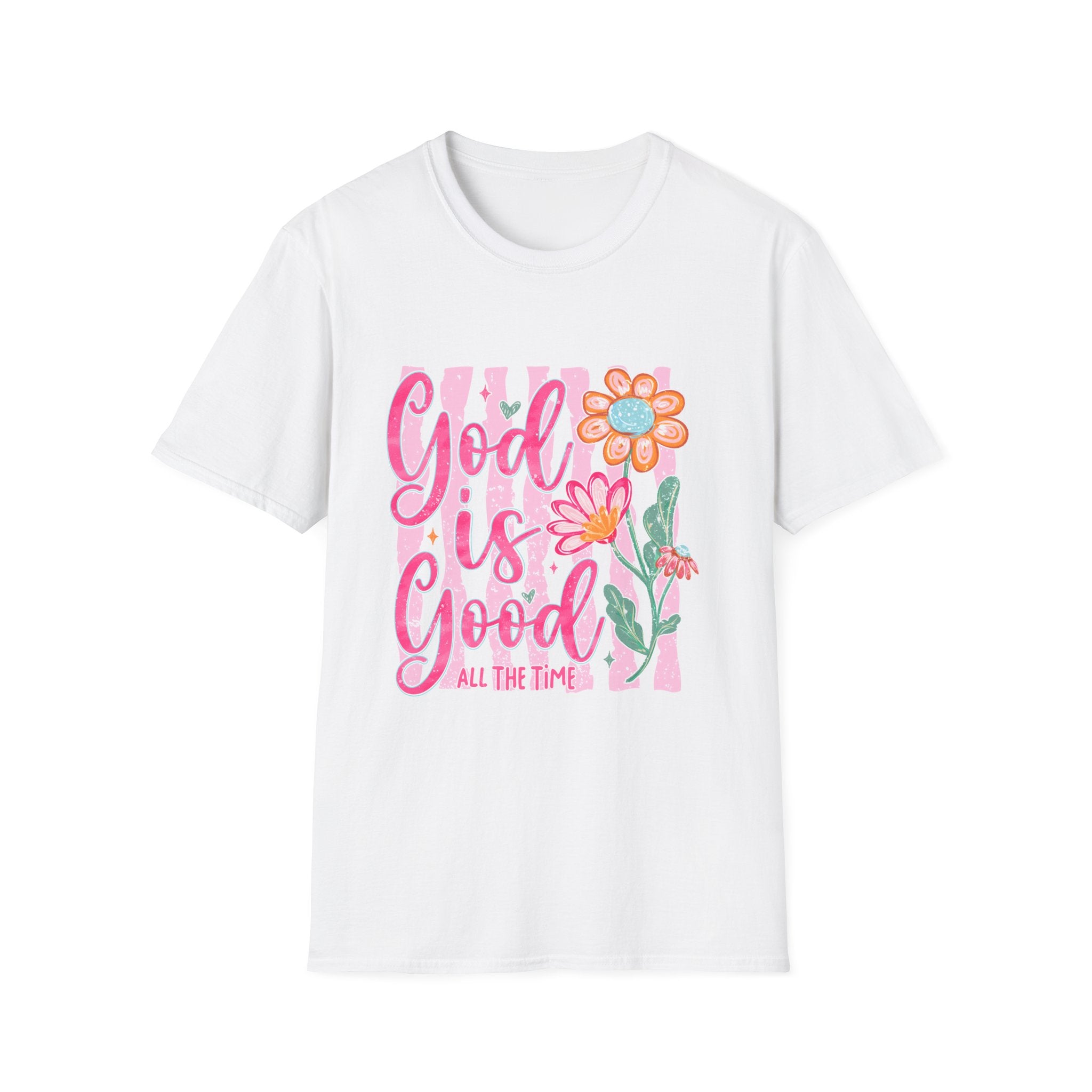 God Is Good Floral T‑Shirt — Inspirational Christian Tee