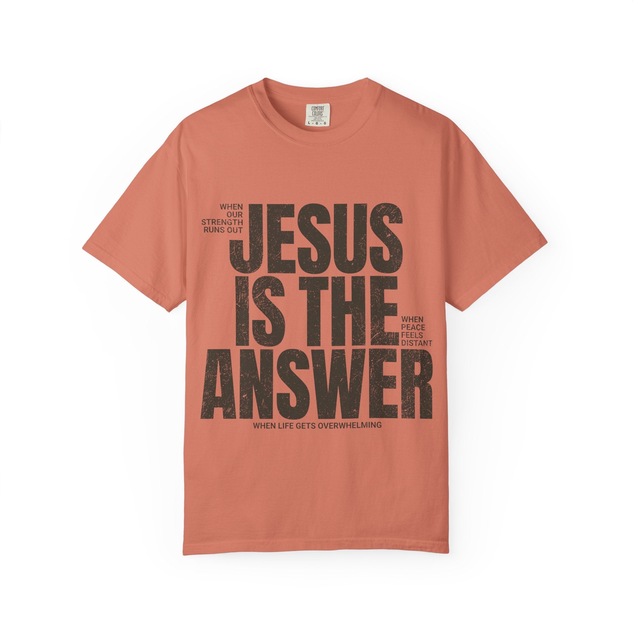 Jesus Is The Answer T-Shirt — Christian Faith Graphic Tee