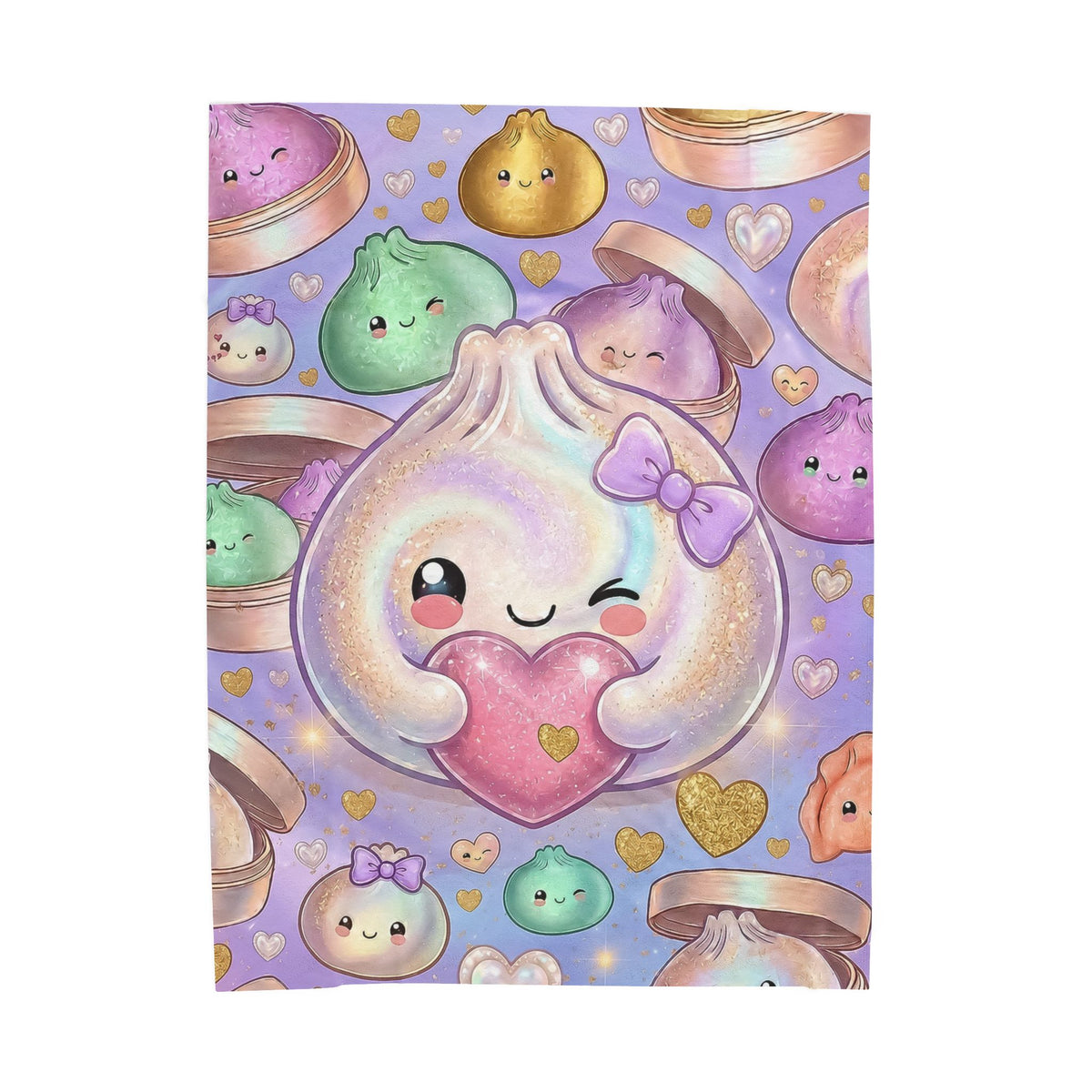 Dumpling Heart Plush Blanket