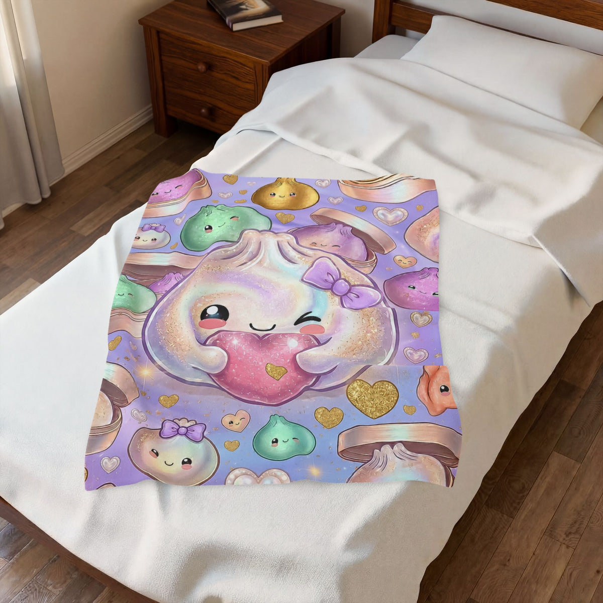 Dumpling Heart Plush Blanket