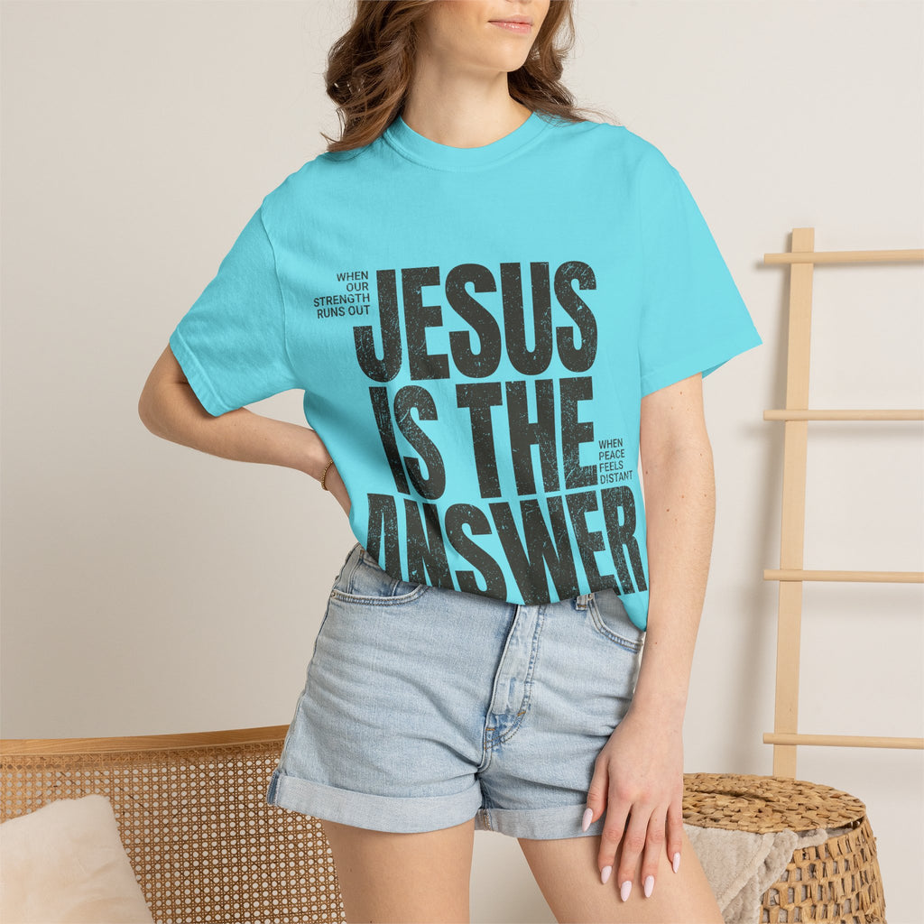 Jesus Is The Answer T-Shirt — Christian Faith Graphic Tee