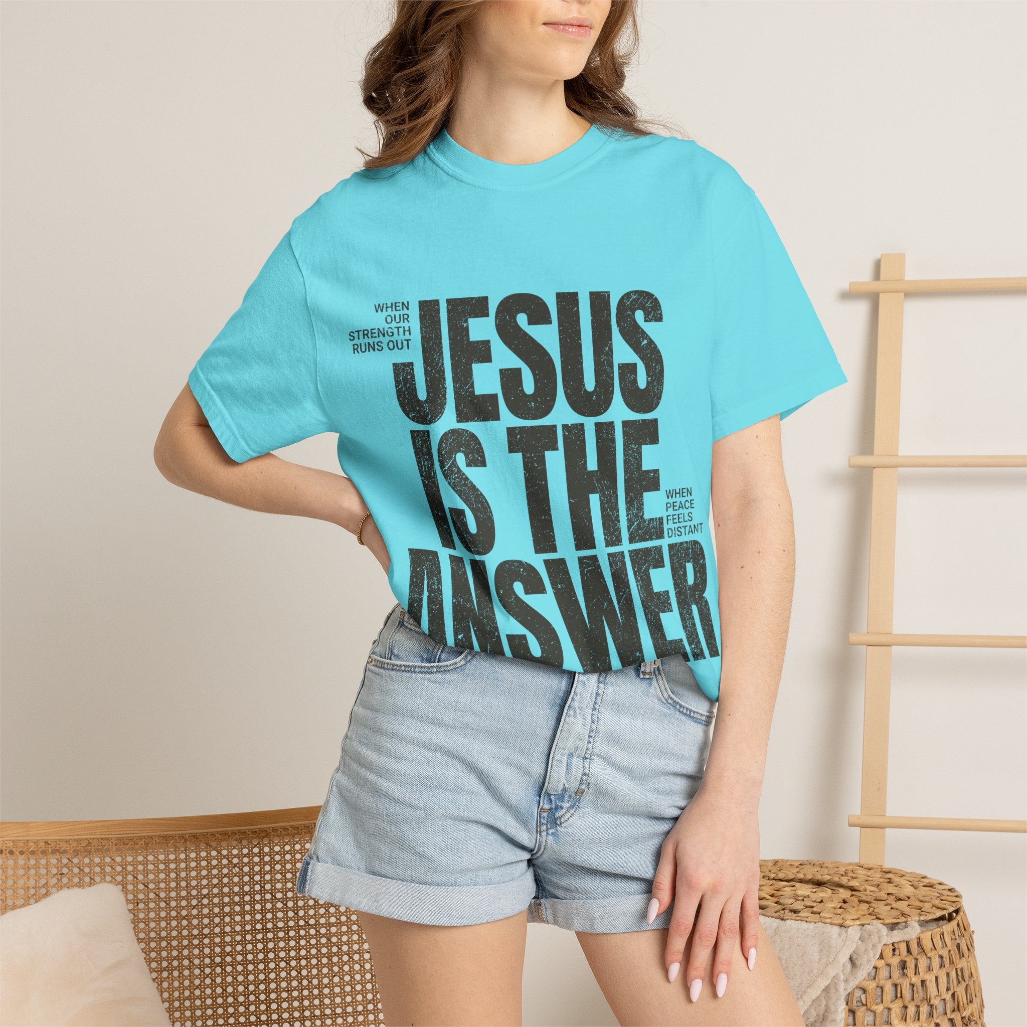 Jesus Is The Answer T-Shirt — Christian Faith Graphic Tee