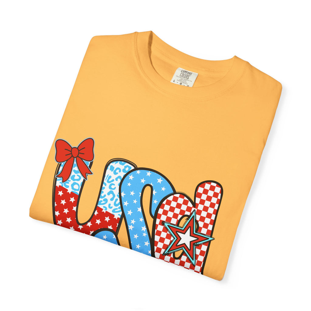 USA Patriotic T-Shirt — Red White & Blue Stars and Stripes Graphic