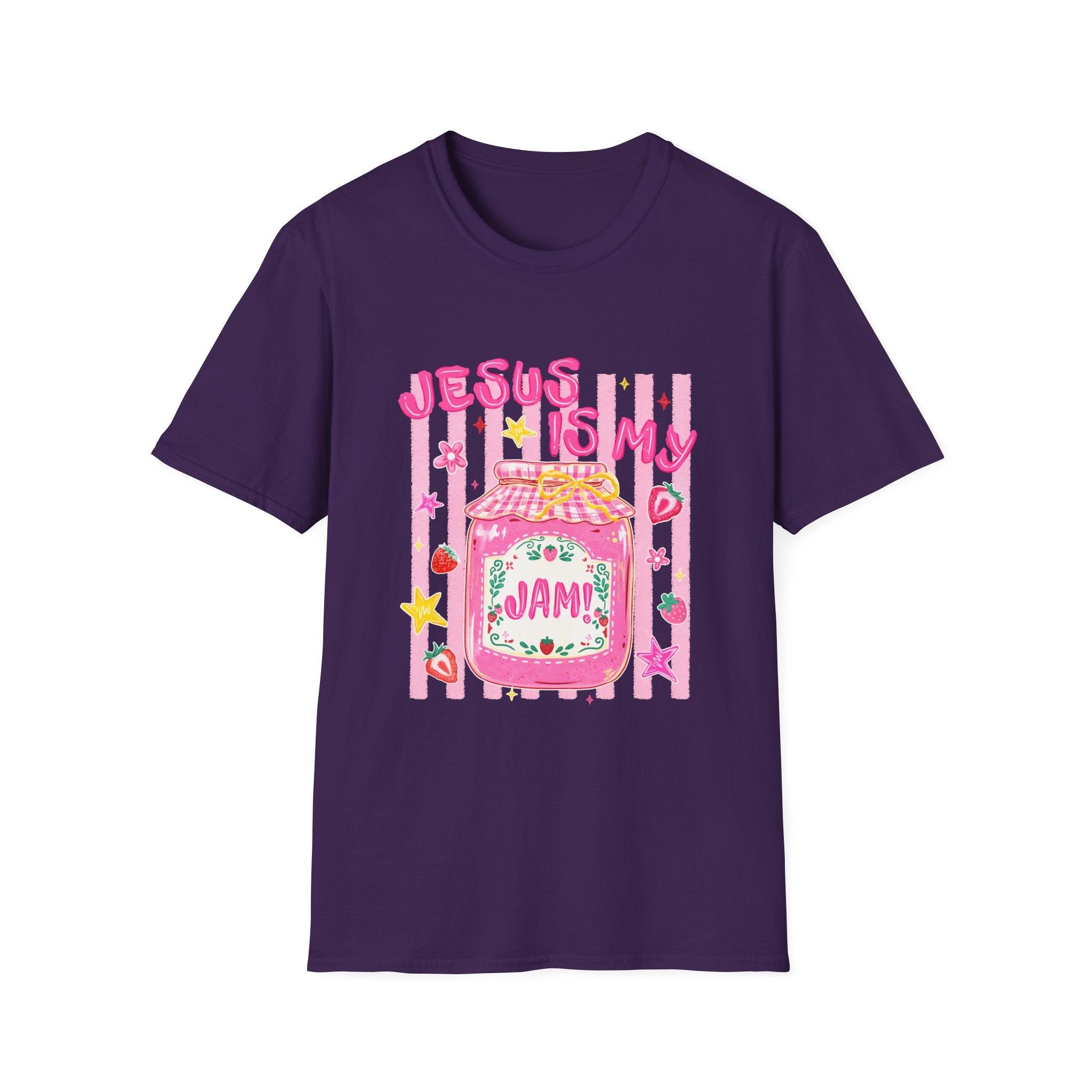 Jesus Is My Jam T‑Shirt — Cute Pink Faith Graphic Tee