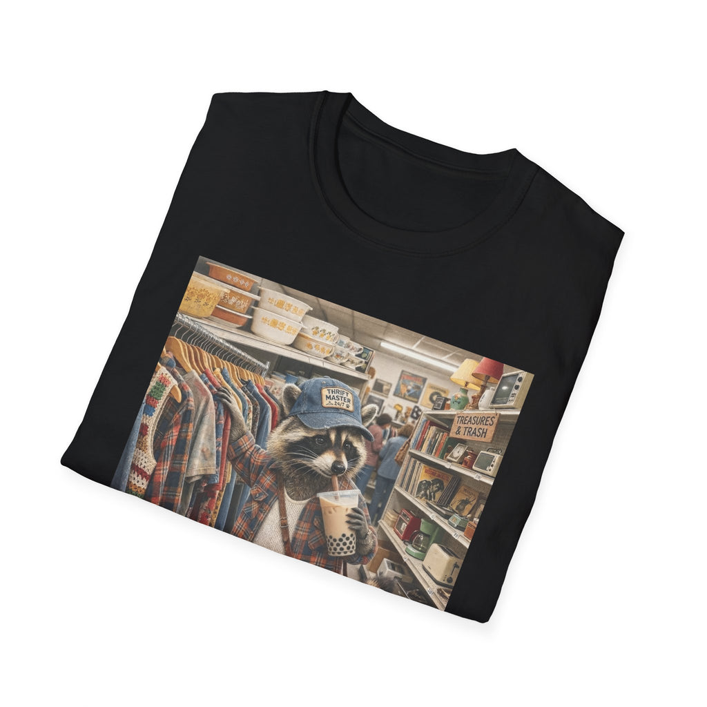 Thrifted Raccoon T-Shirt — "I'd Thrift That" Vintage Store Graphic Tee