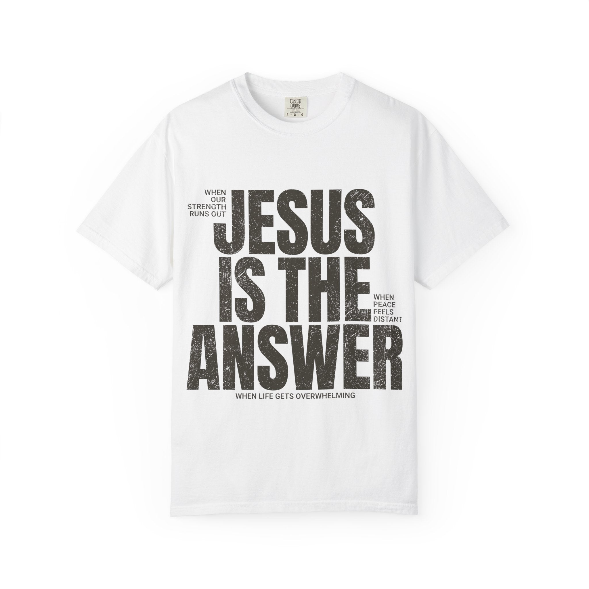 Jesus Is The Answer T-Shirt — Christian Faith Graphic Tee
