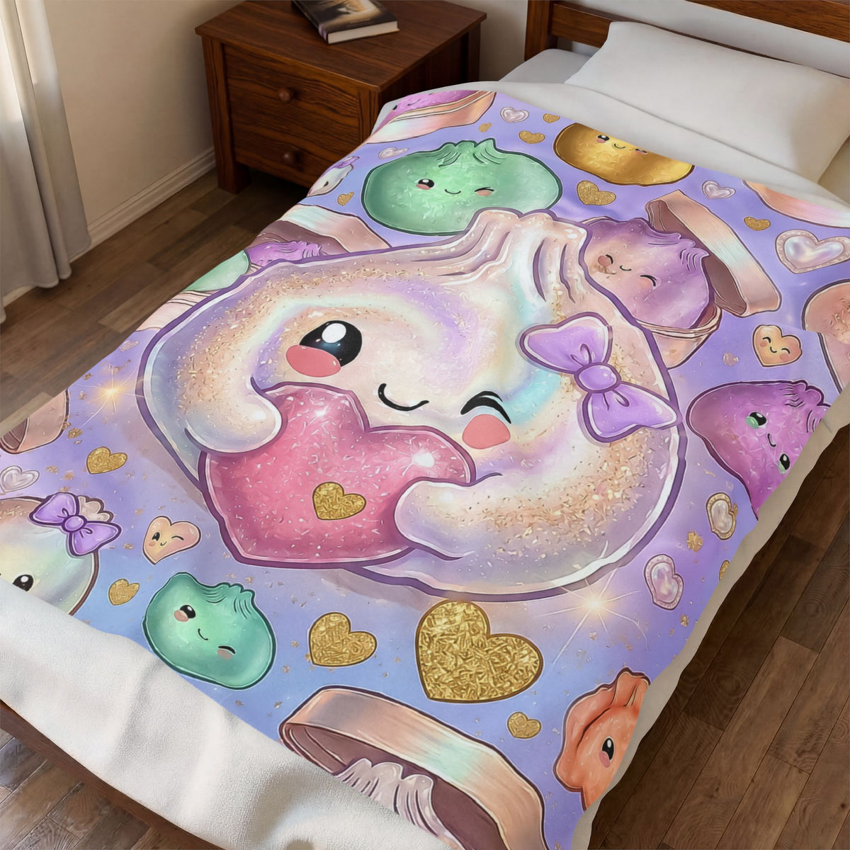 Dumpling Heart Plush Blanket
