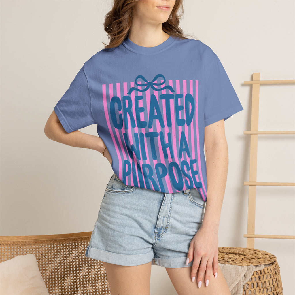Created With a Purpose T-Shirt — Inspirational Graphic Tee
