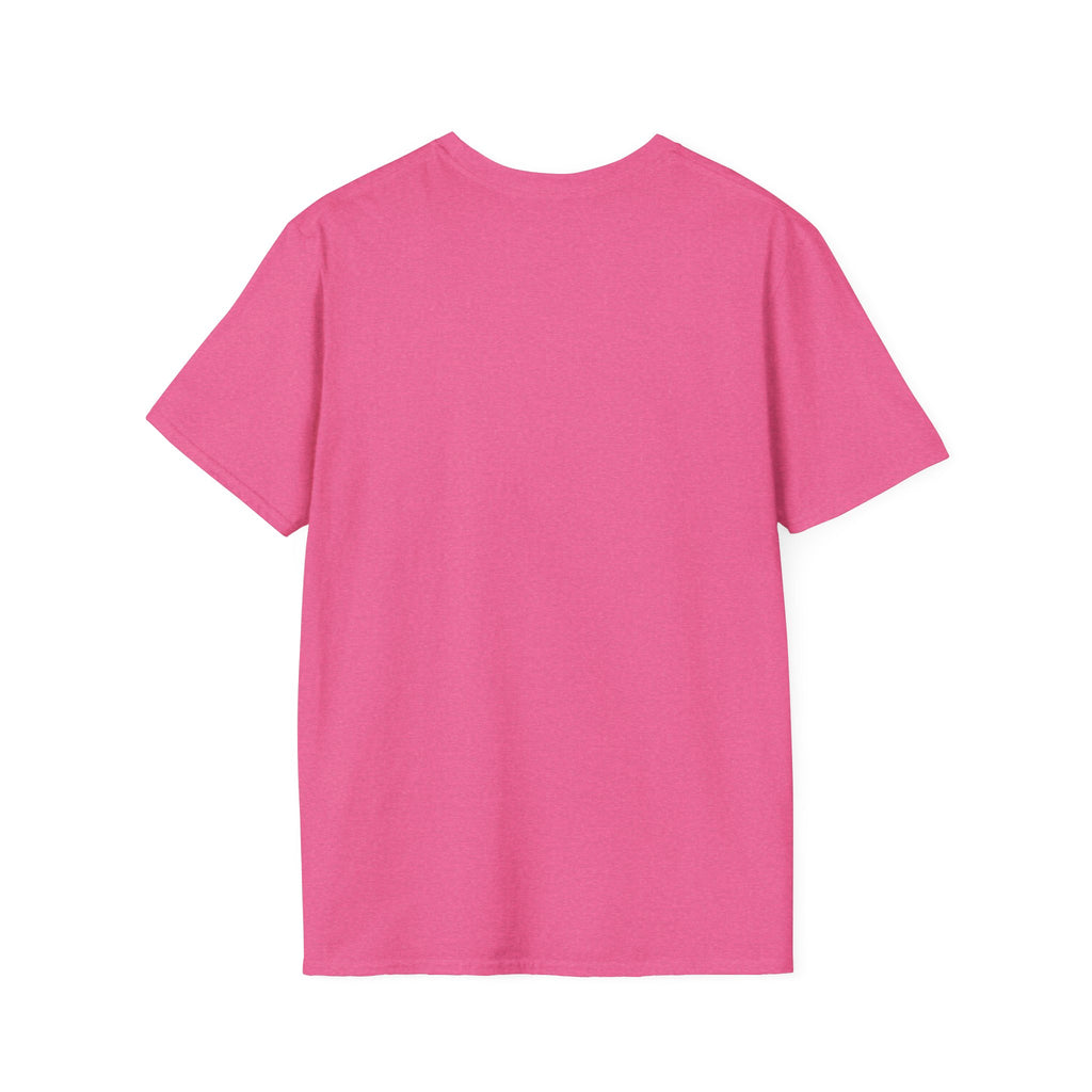 Fueled By Coffee And Anxiety T-Shirt — Retro Pink & Blue Checker Graphic