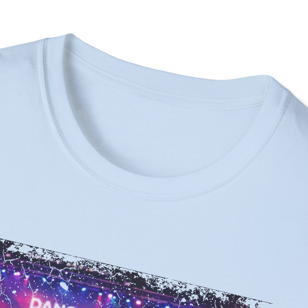 Retro Neon Raccoon T-Shirt — "Live Here Now" Vintage Aesthetic Tee