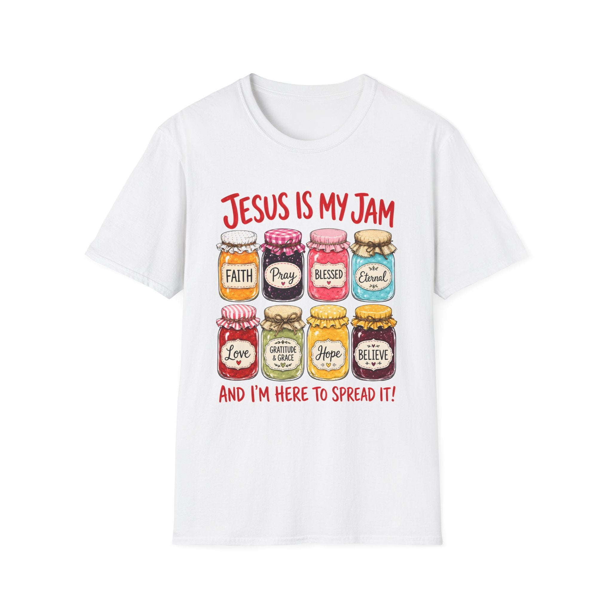 Jesus Is My Jam T-Shirt — Faith & Blessed Jam Jar Graphic Christian Tee