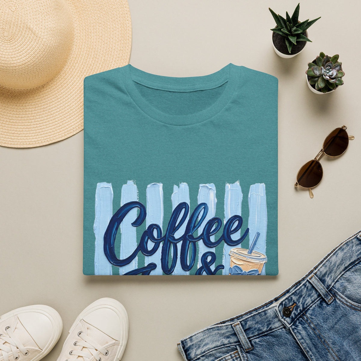 "Coffee & Jesus" Casual Graphic Tee