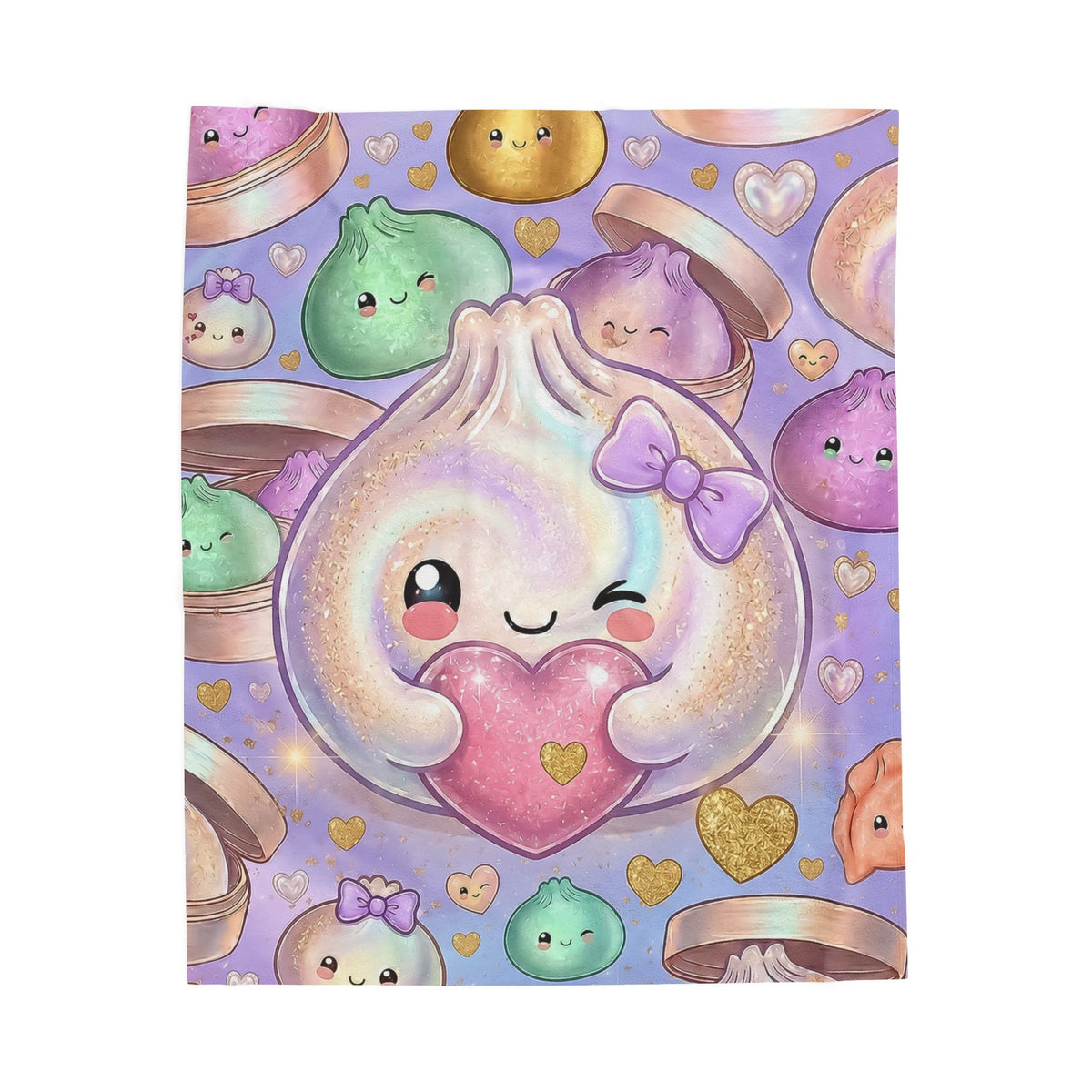 Dumpling Heart Plush Blanket