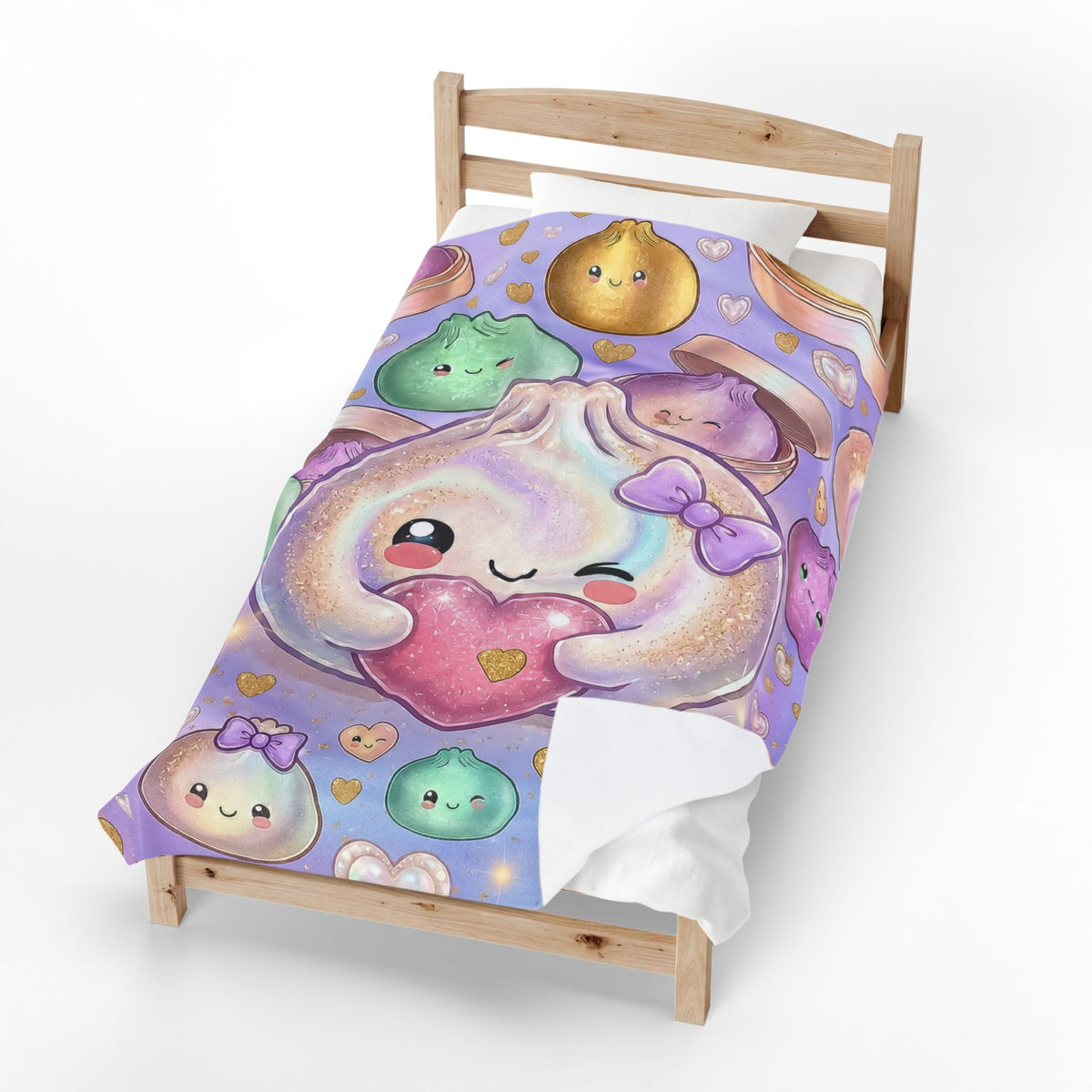 Dumpling Heart Plush Blanket