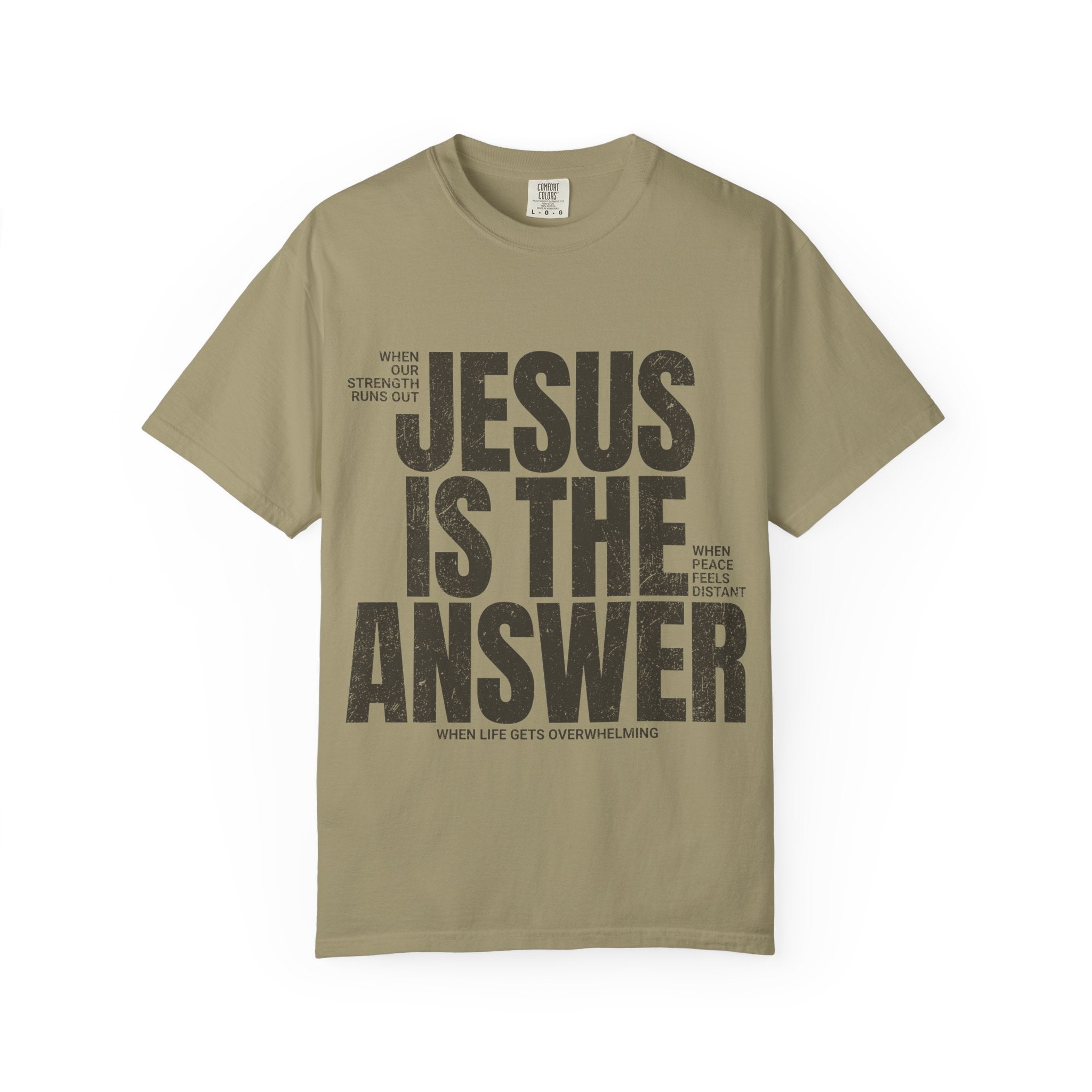 Jesus Is The Answer T-Shirt — Christian Faith Graphic Tee