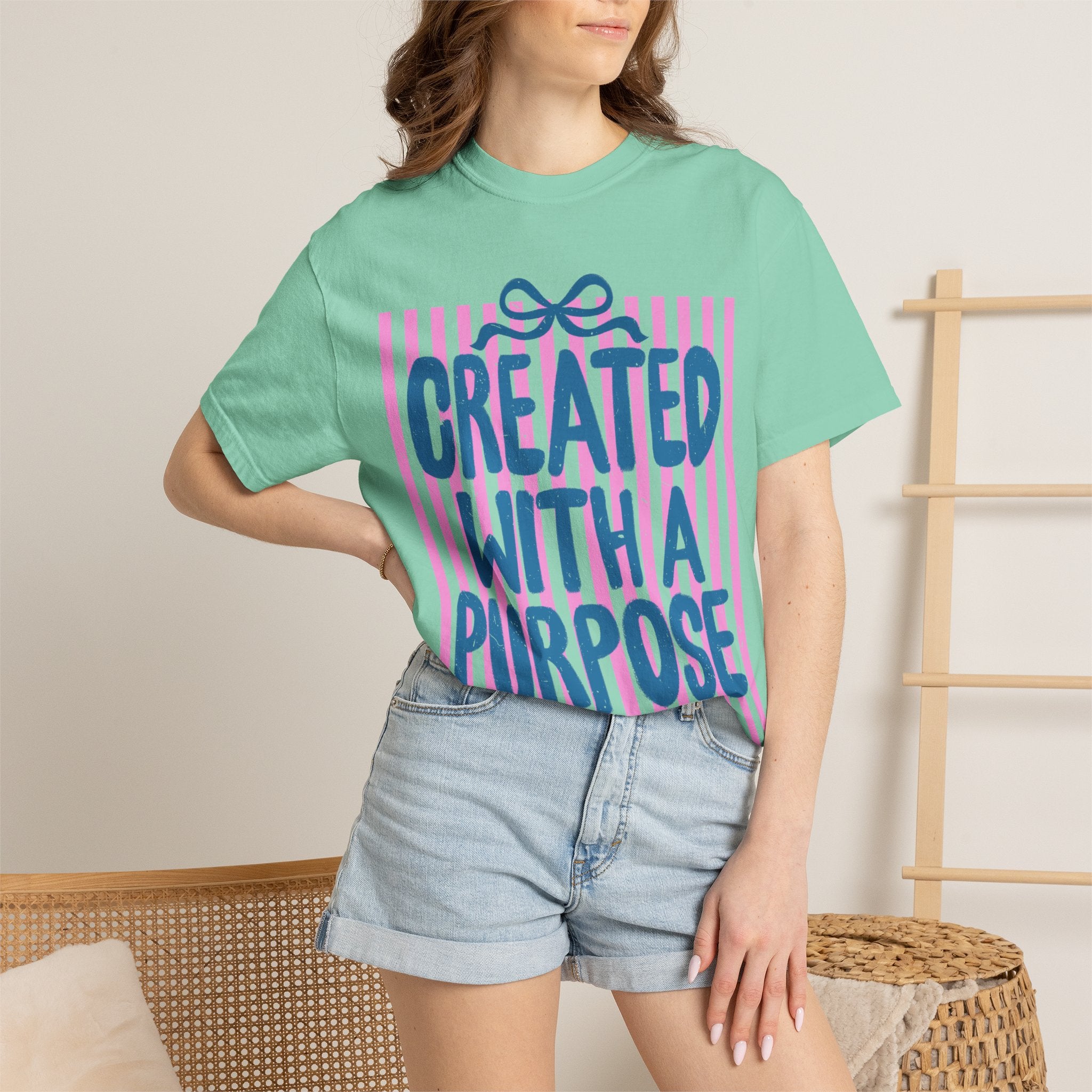 Created With a Purpose T-Shirt — Inspirational Graphic Tee